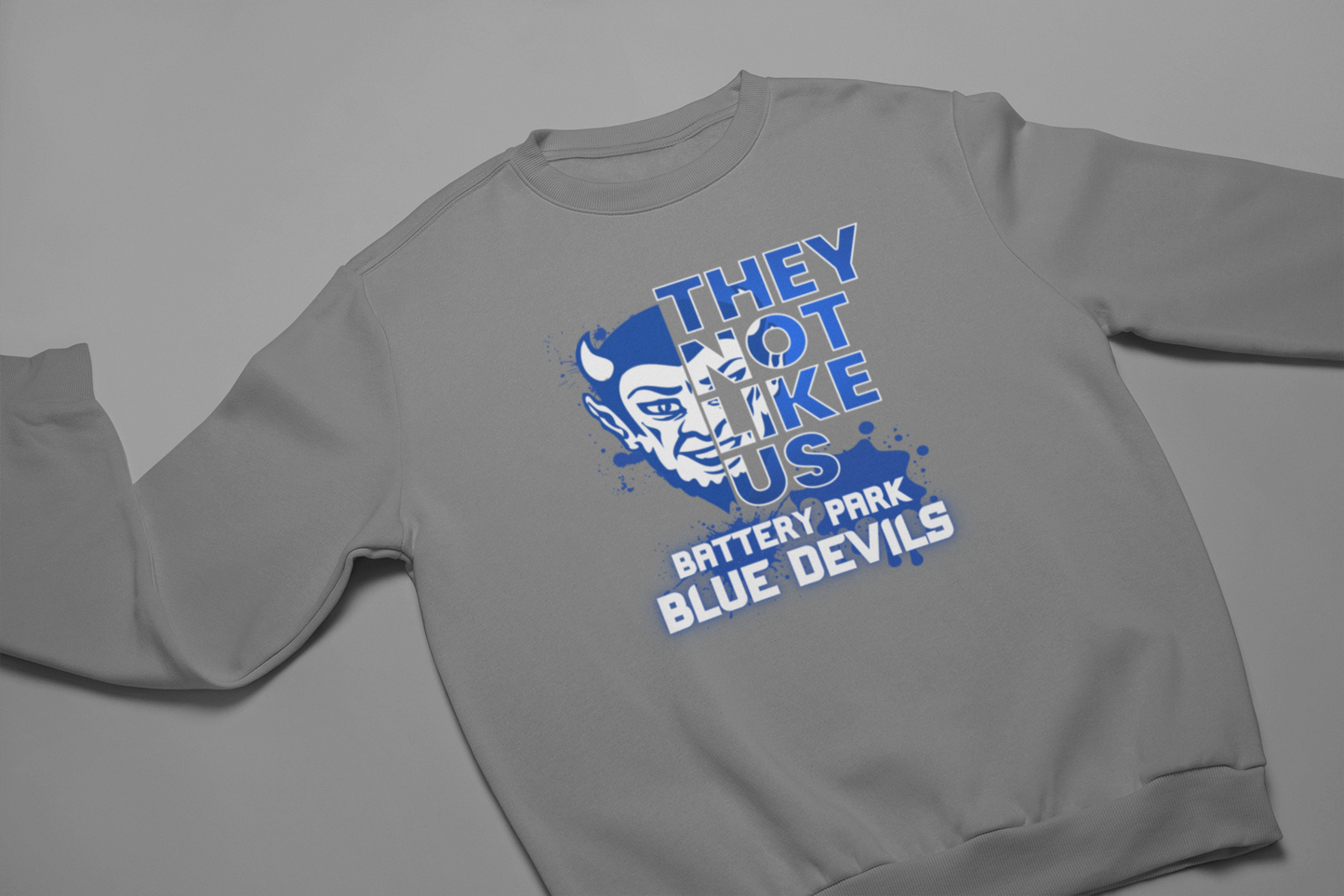HS - Battery Park Blue Devils Not Like Us Sweatshirt - 550strong