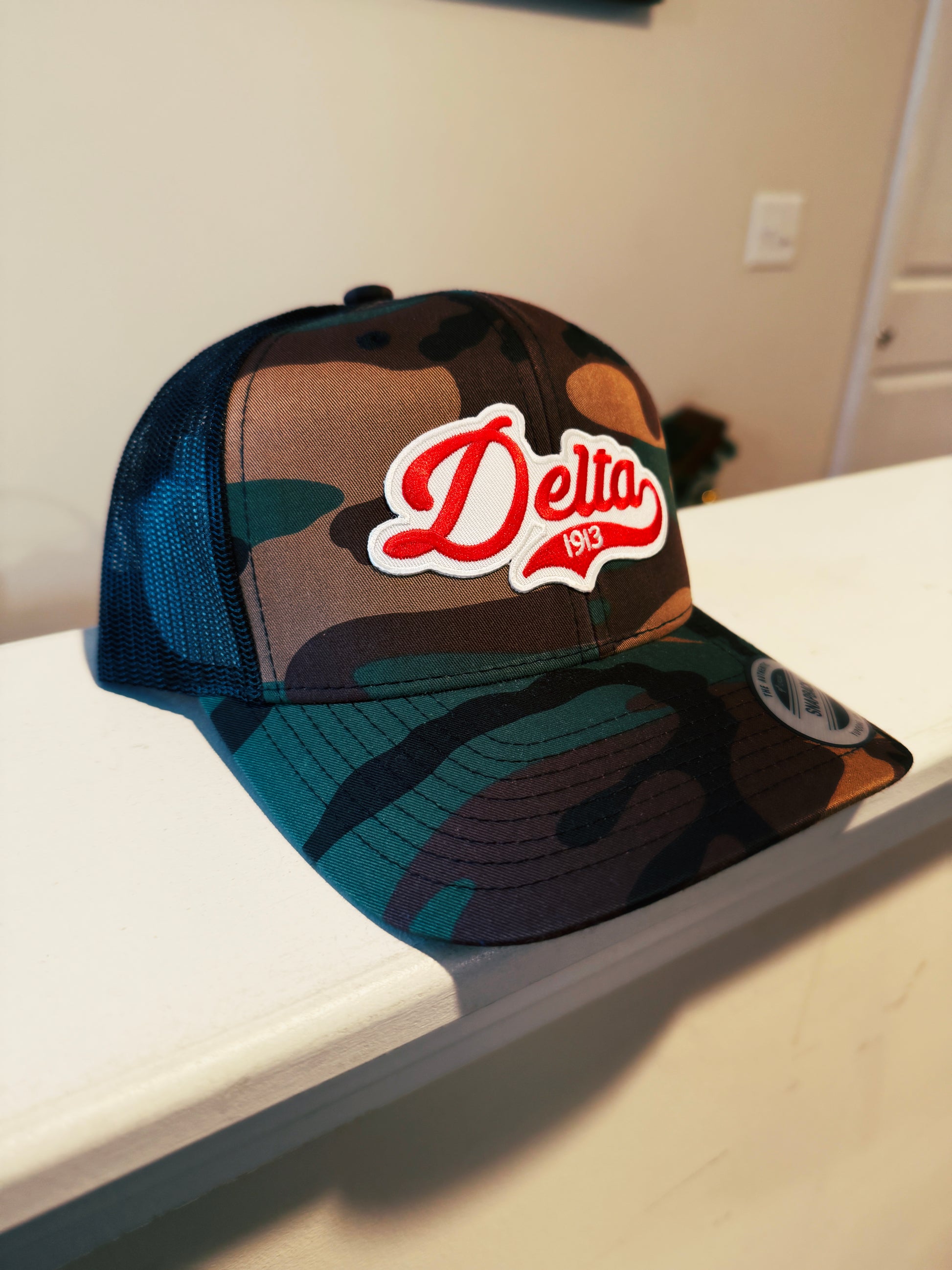 Delta Sigma Theta - Delta D2 Camo Trucker Cap - 550strong