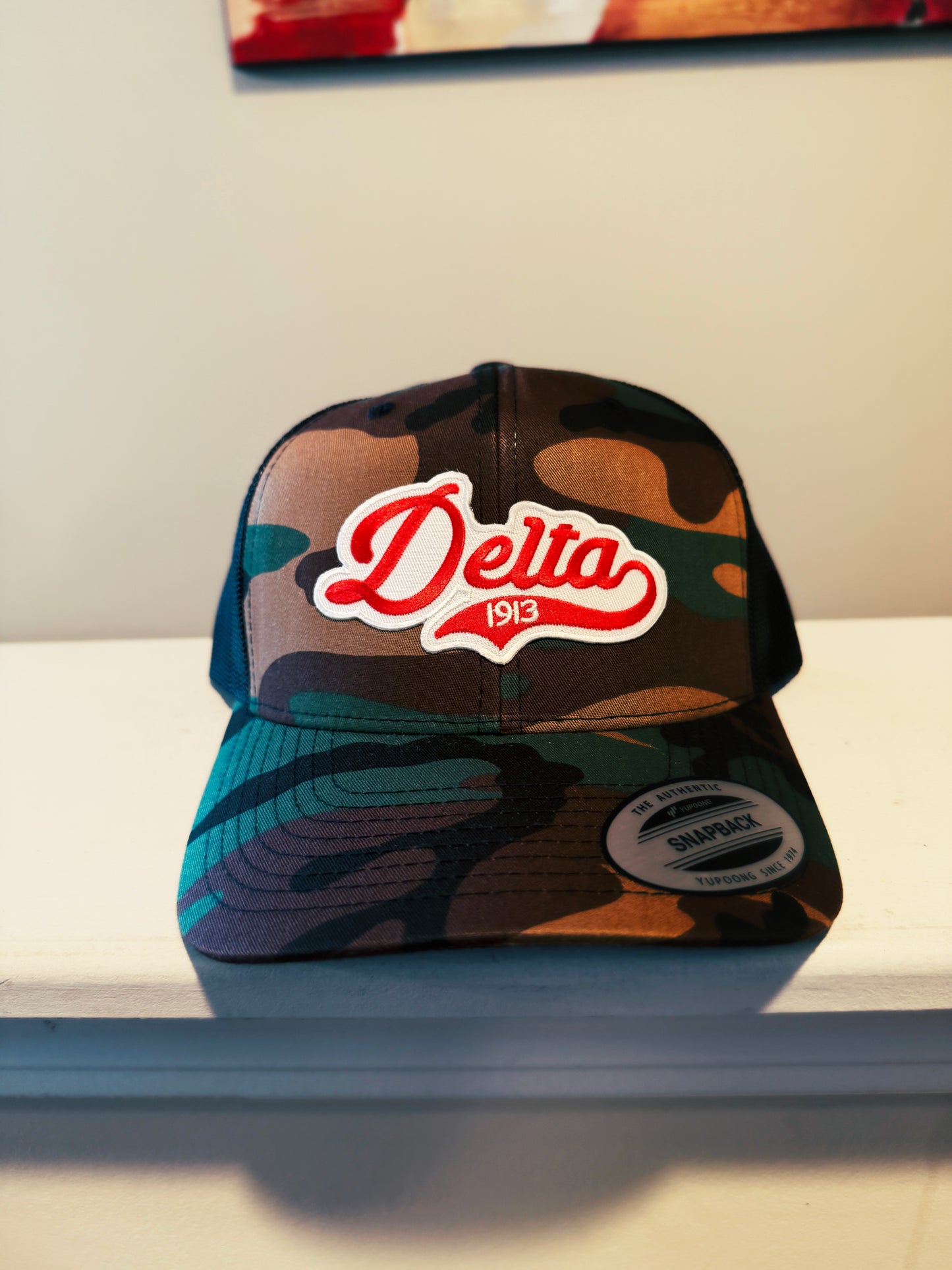 Delta Sigma Theta - Delta D2 Camo Trucker Cap - 550strong