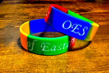 OES Bracelet / Order of the Eastern Star Bracelet / OES Rubber / Soft PVC Oversize Thick Bracelet