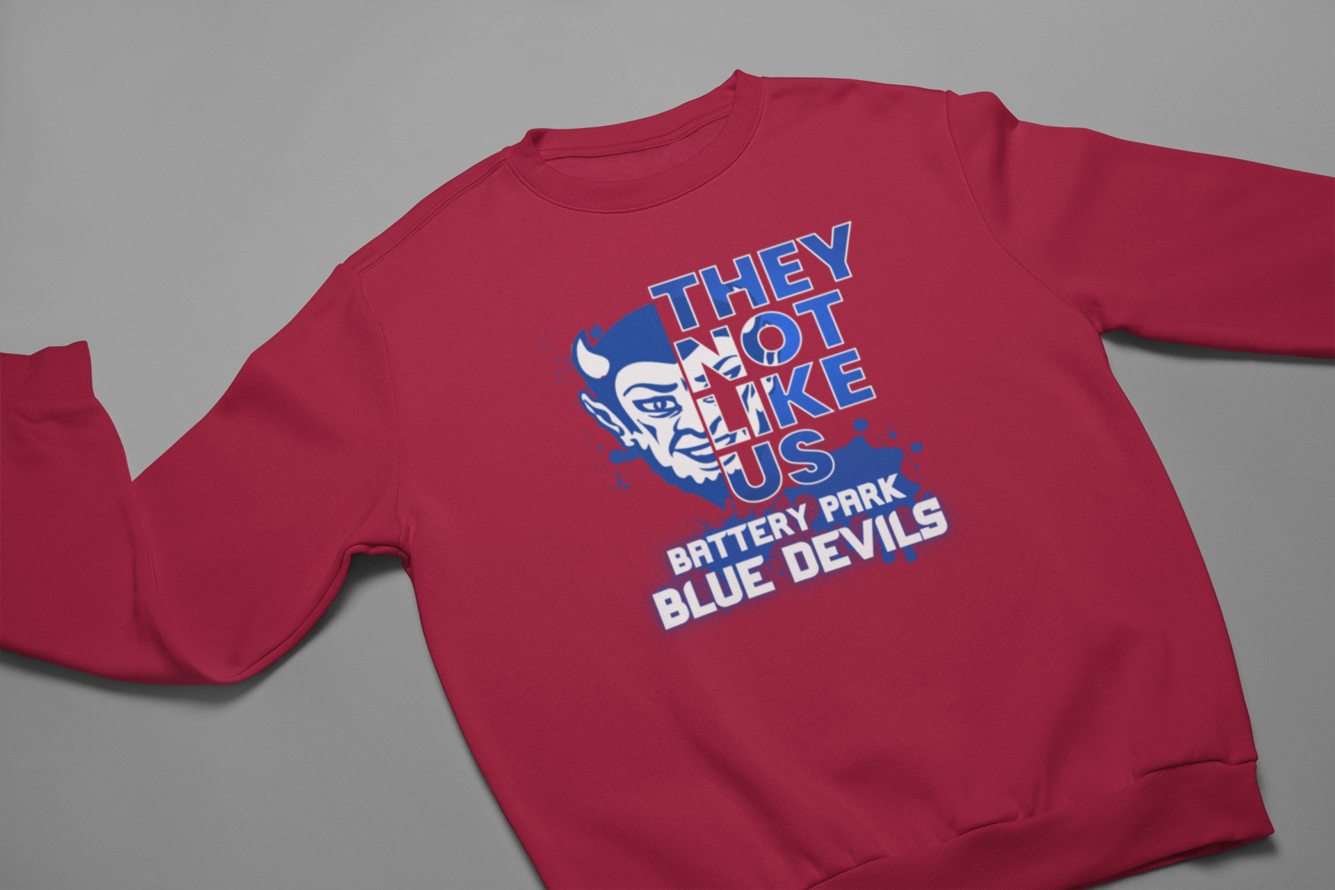 HS - Battery Park Blue Devils Not Like Us Sweatshirt - 550strong