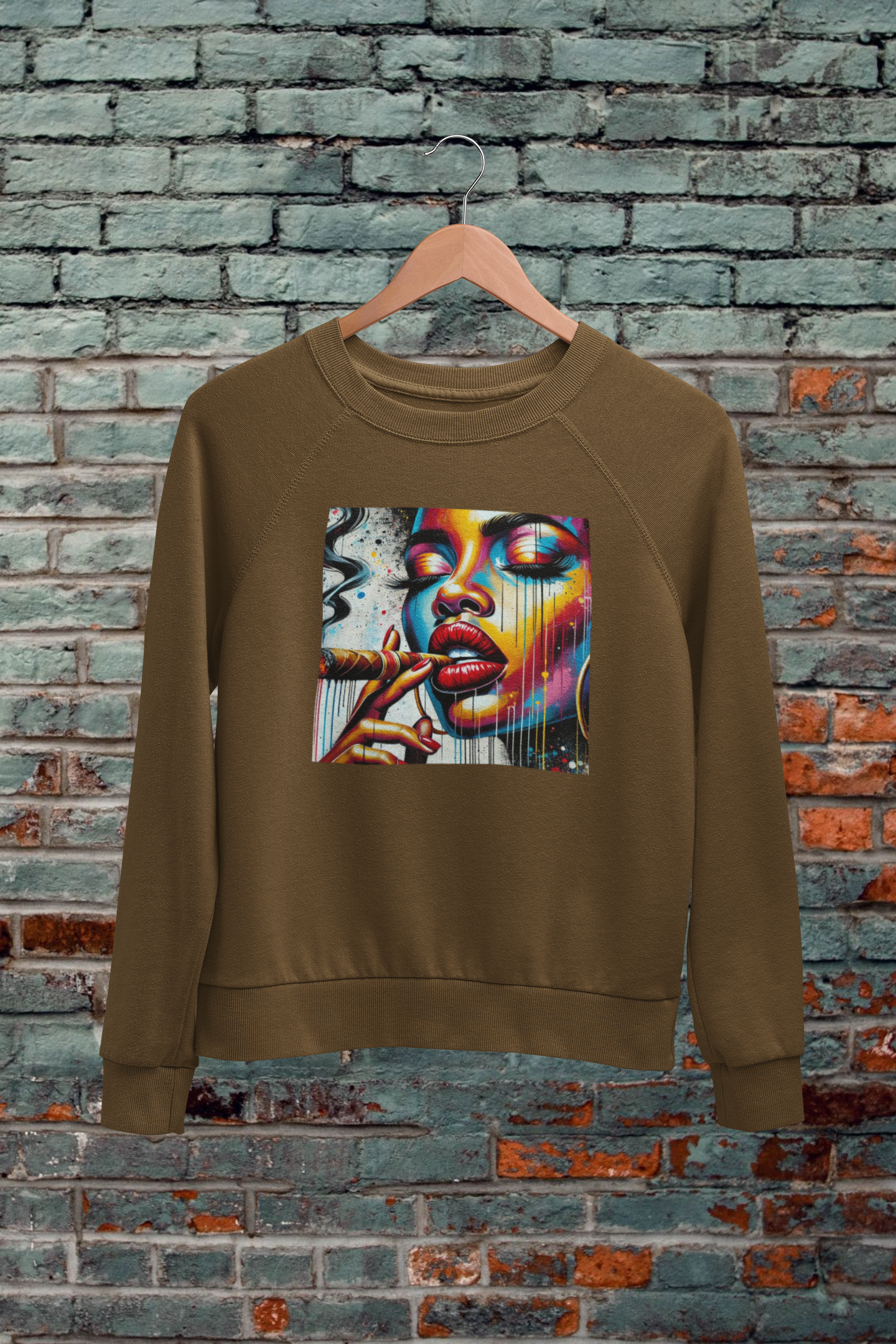 Red Lips - Cigar Life Sweatshirt - 550strong