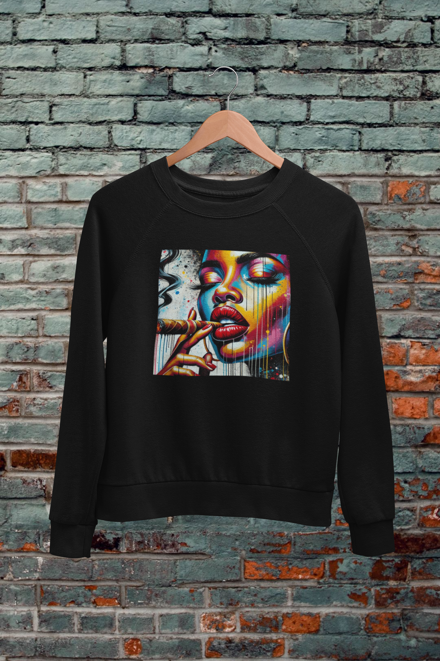 Red Lips - Cigar Life Sweatshirt - 550strong