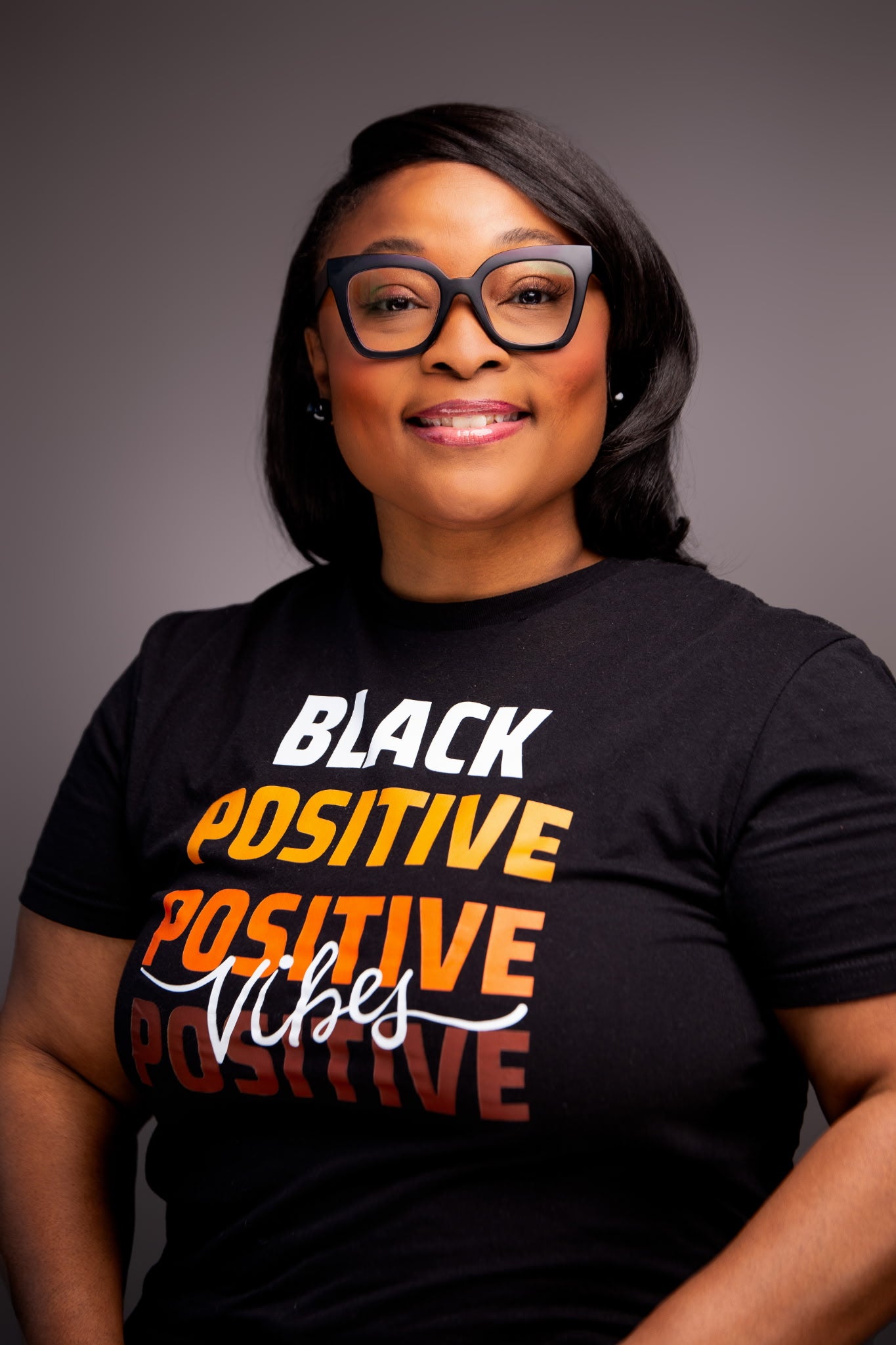 Black Positive Vibes Shirt - 550strong