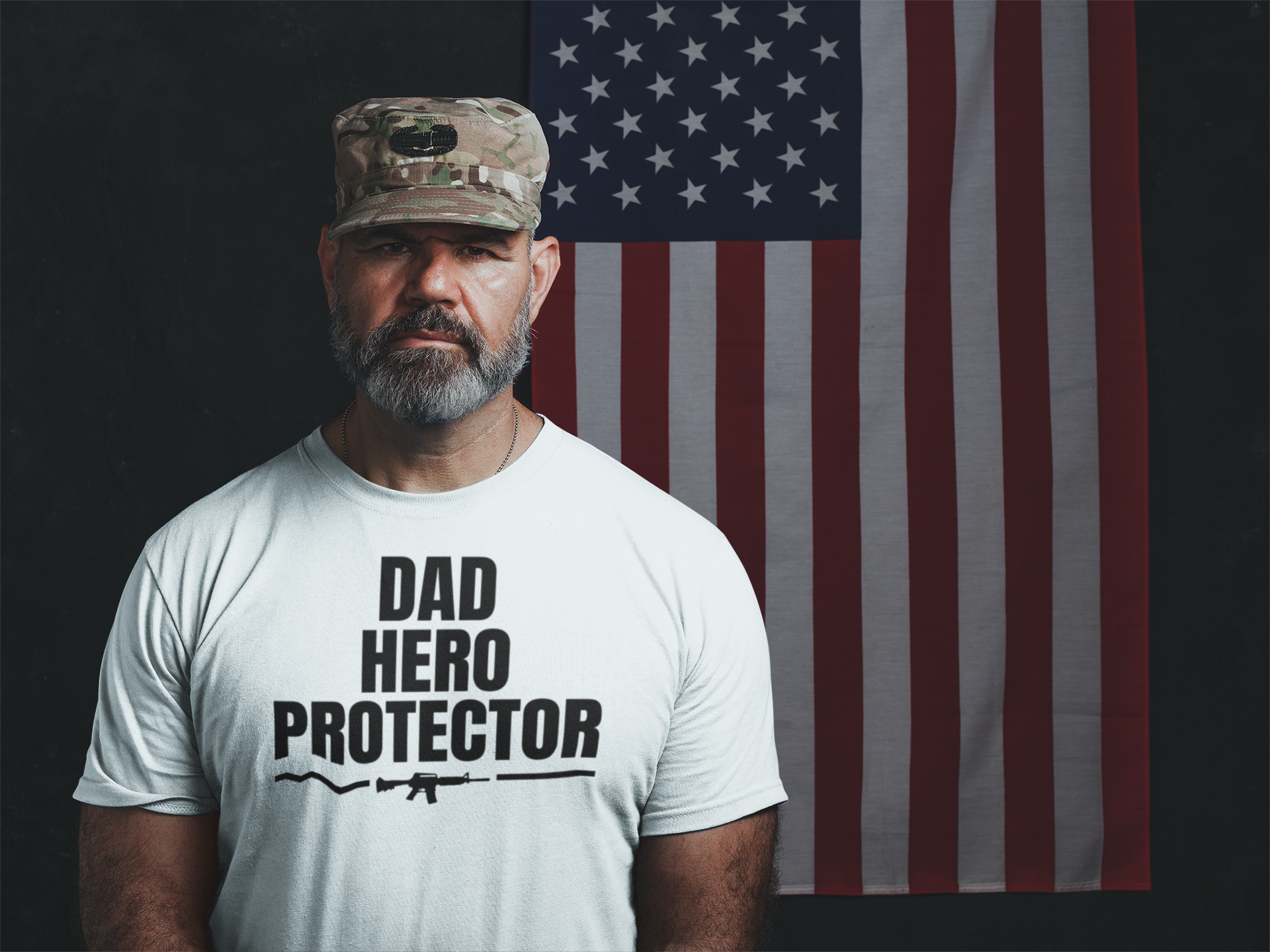 Family - Dad, Hero, and Protector - Military Edition - 550strong