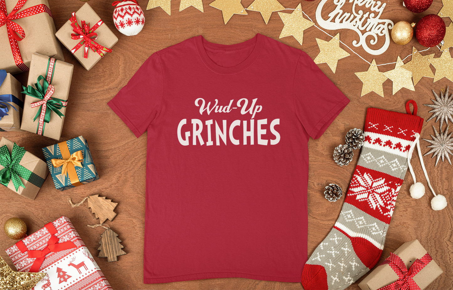 Wud Up Grinch Christmas Shirt/Sweater - 550strong