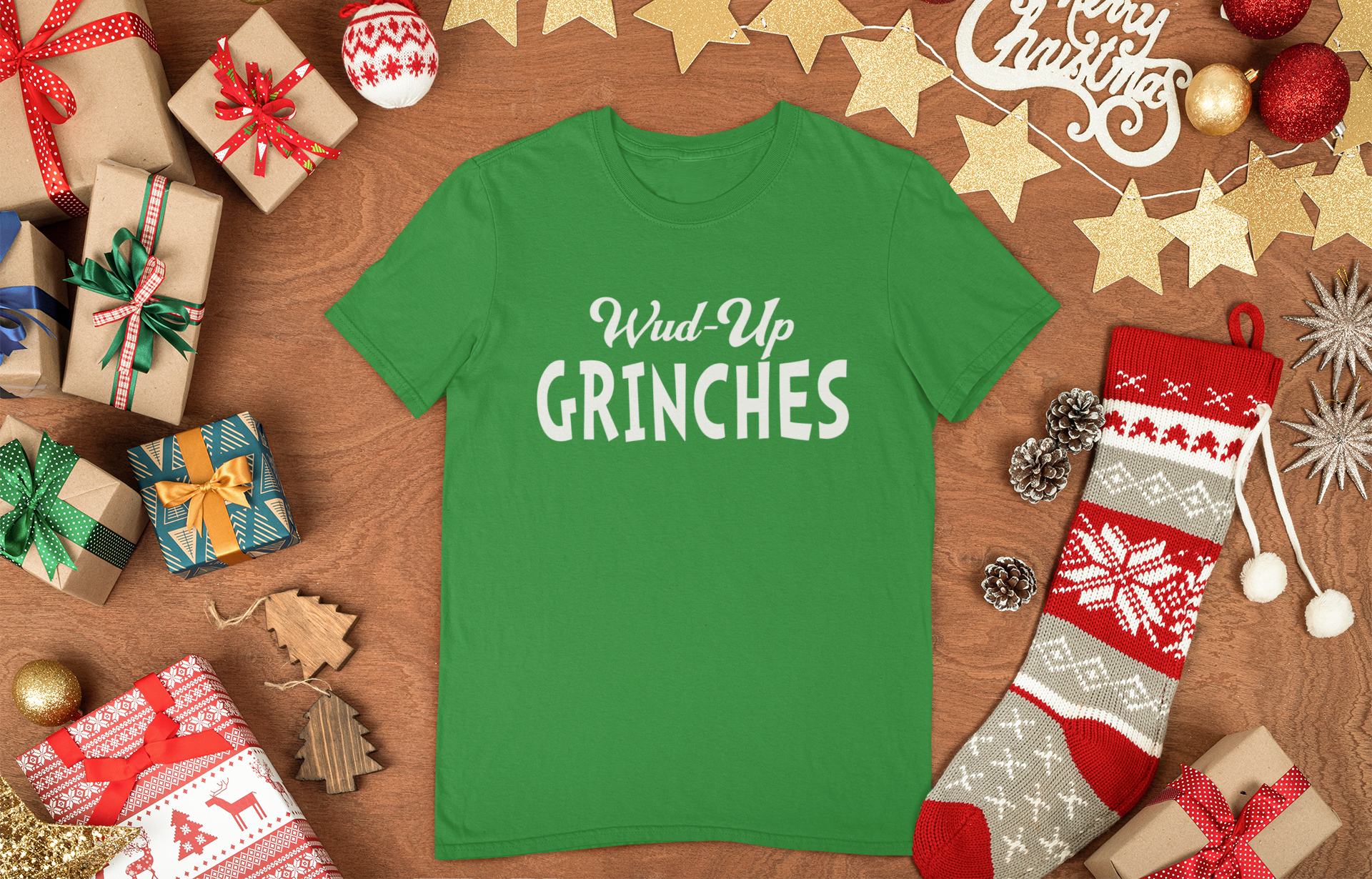 Wud Up Grinch Christmas Shirt/Sweater - 550strong