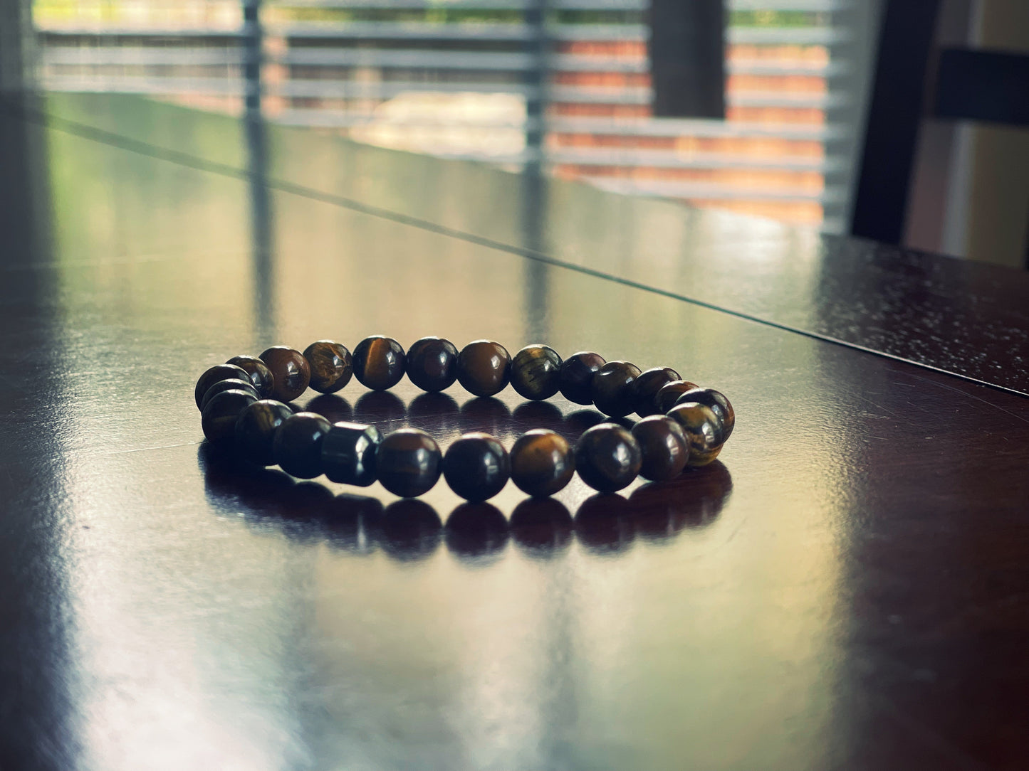 Natural Stone Beaded Bracelets with Hematite | Natural Stone Beaded Bracelet - 8mm; 19-19.5 cm - 550strong