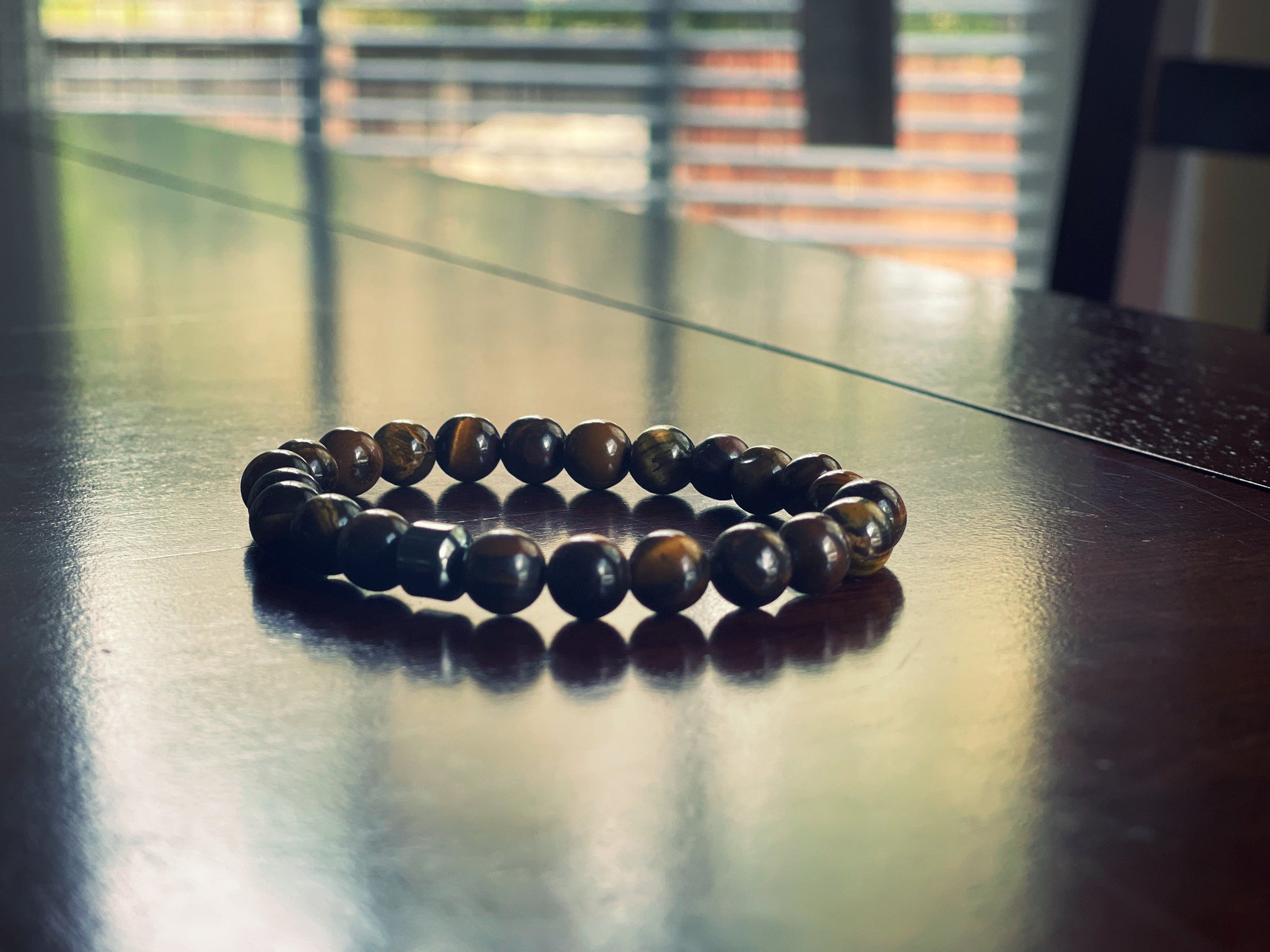 Natural Stone Beaded Bracelets with Hematite | Natural Stone Beaded Bracelet - 8mm; 19-19.5 cm - 550strong