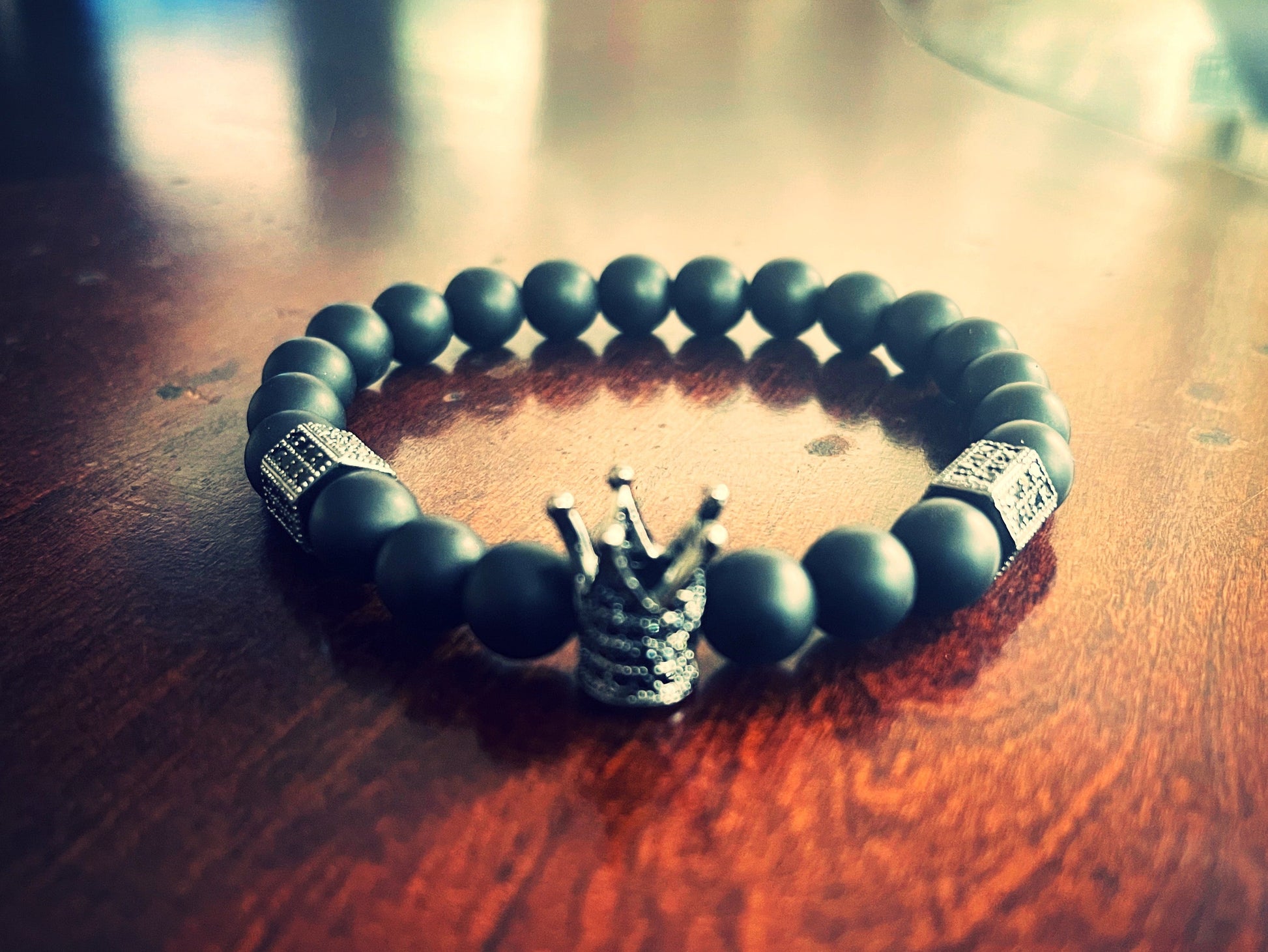 Crown Black Onyx Bracelet - 550strong