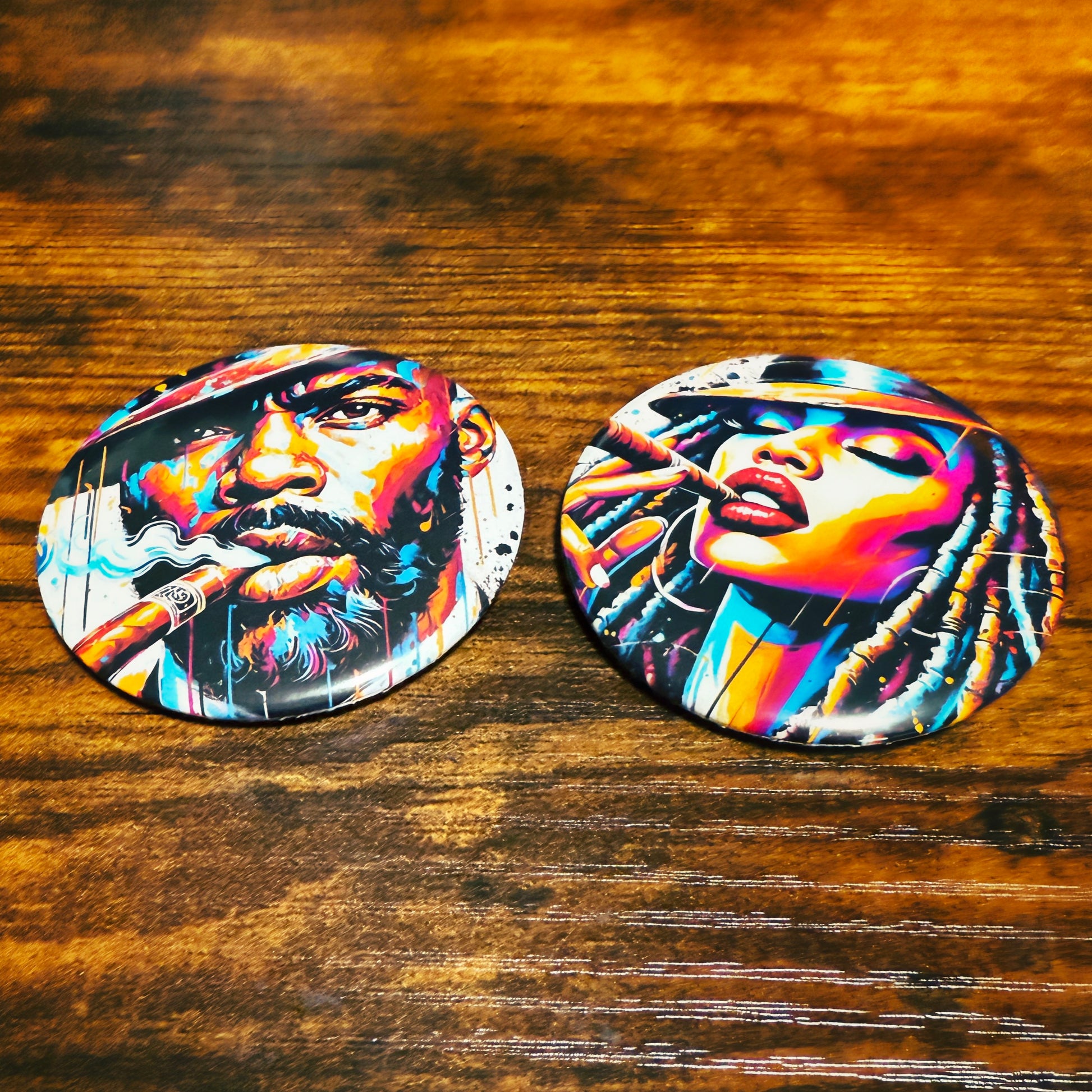 Cigar Life Button - Da Smoke - 2.25" - 550strong