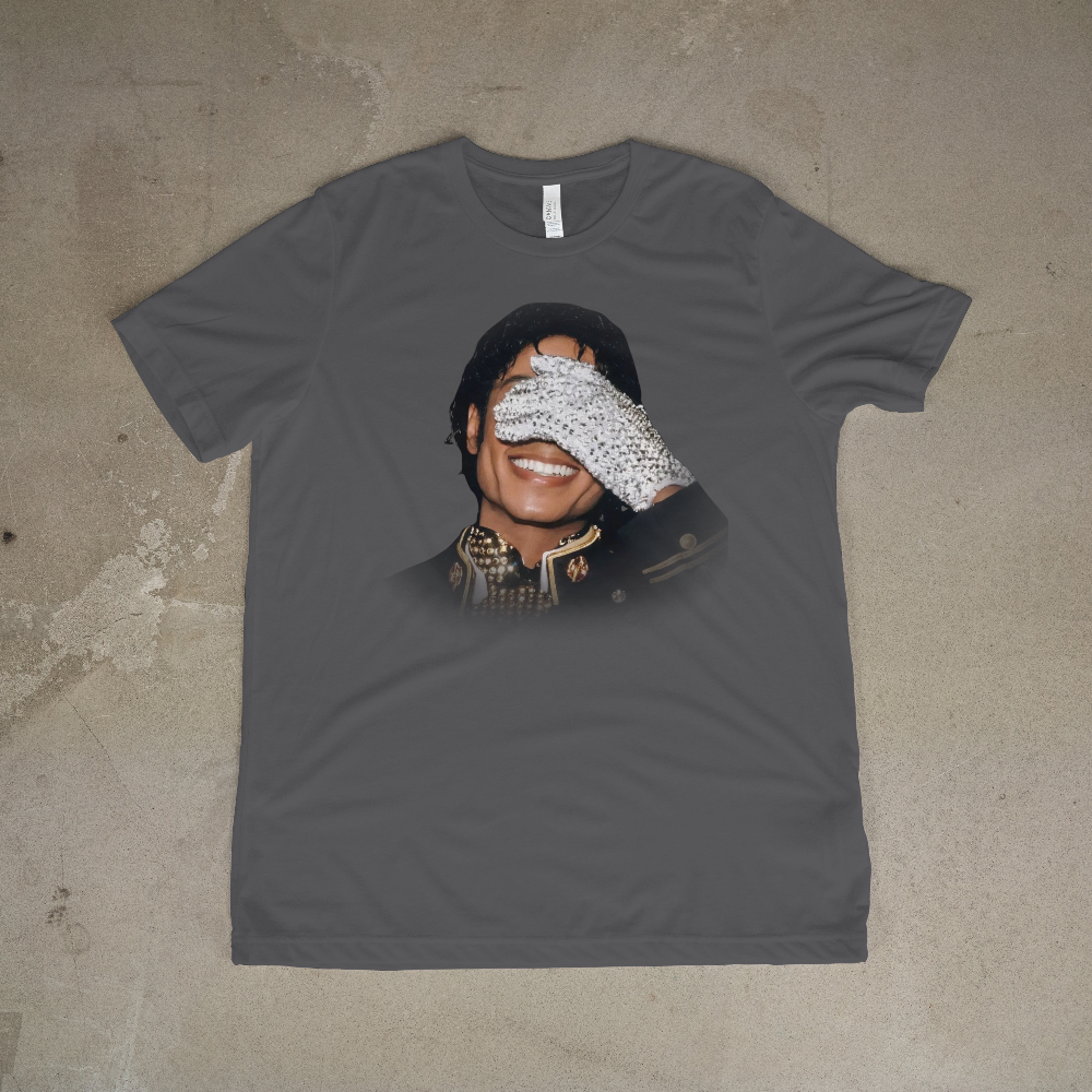 Michael Jackson Shy Glitter Glove Unisex t-shirt - 550strong