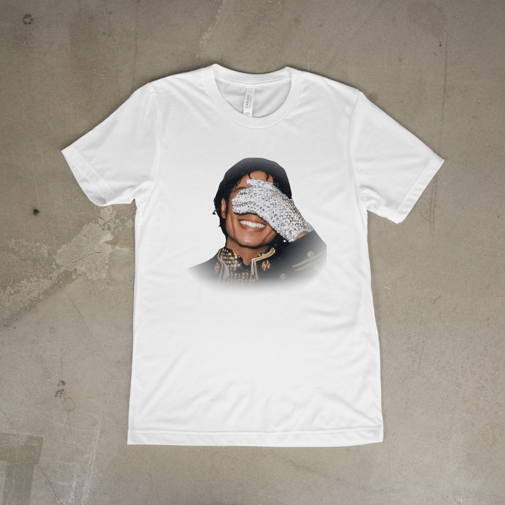 Michael Jackson Shy Glitter Glove Unisex t-shirt - 550strong