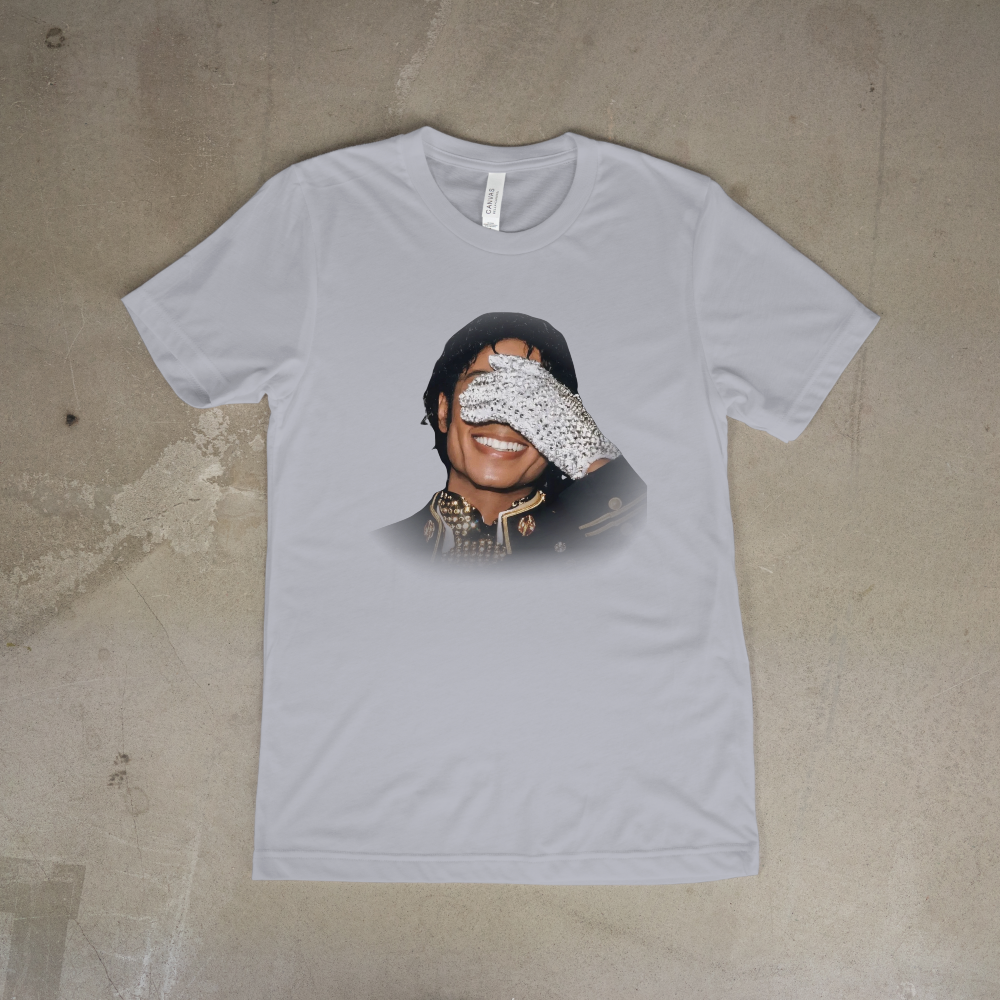 Michael Jackson Shy Glitter Glove Unisex t-shirt - 550strong