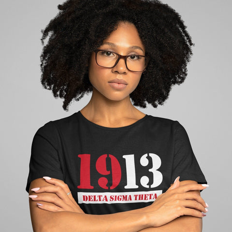 Delta Sigma Theta Shirt - 1913 Stencil