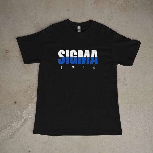 Phi Beta Sigma 1914 T-Shirt, Officially Licensed Greek Apparel, Black Fraternity Tee