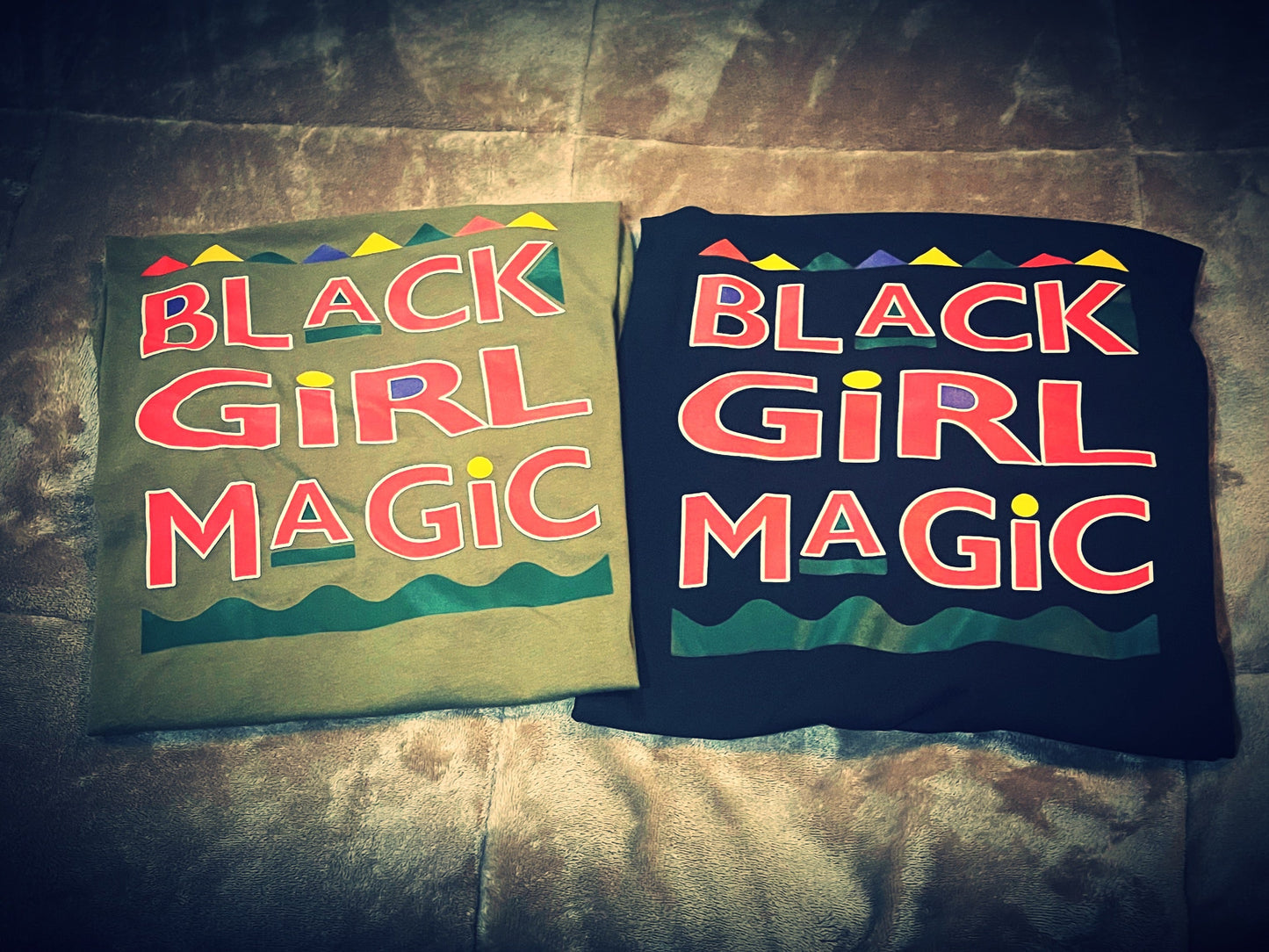Black Girl Magic Shirt - Military Green & Black - 550strong
