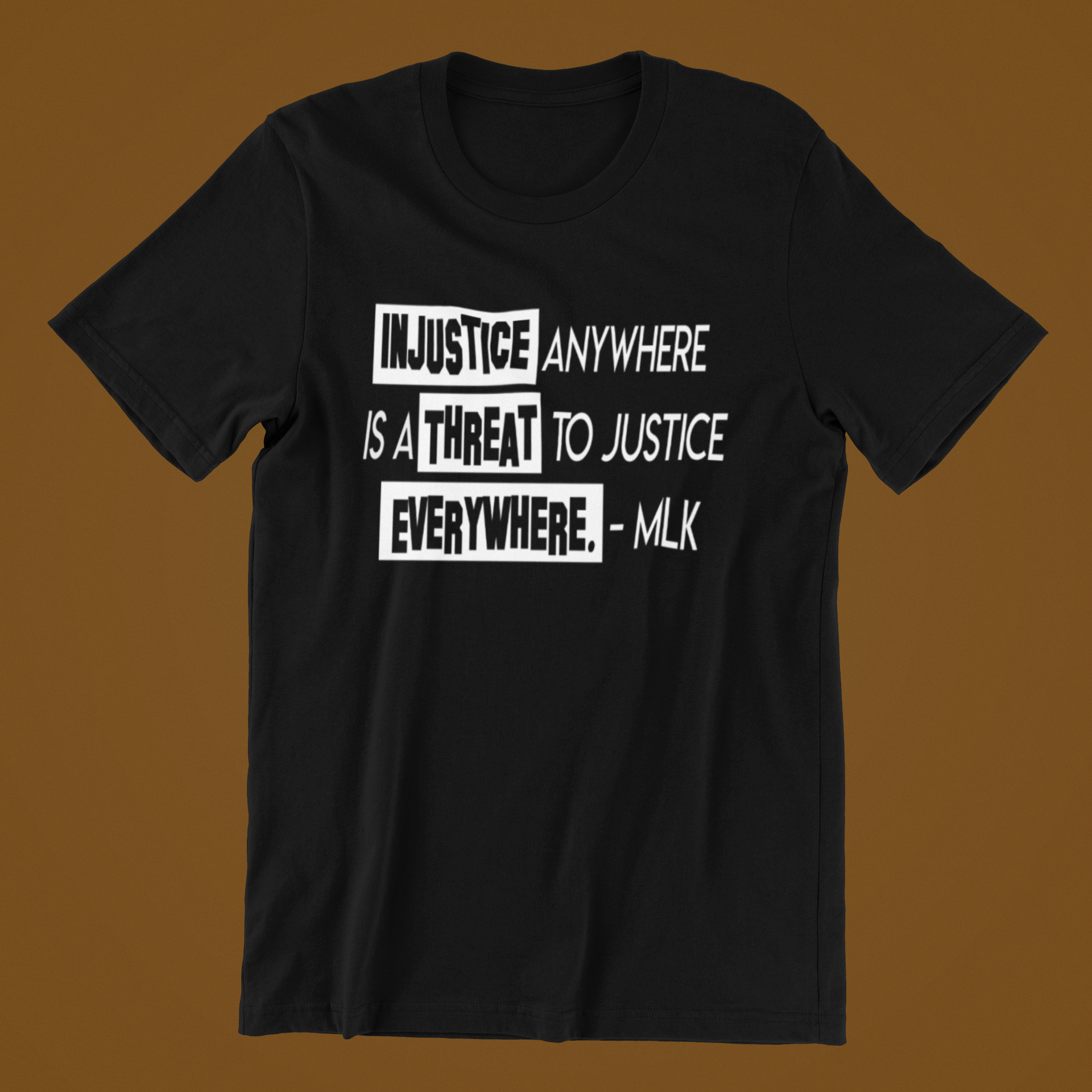 BH - MLK - Injustice. Black History Shirt - 550strong