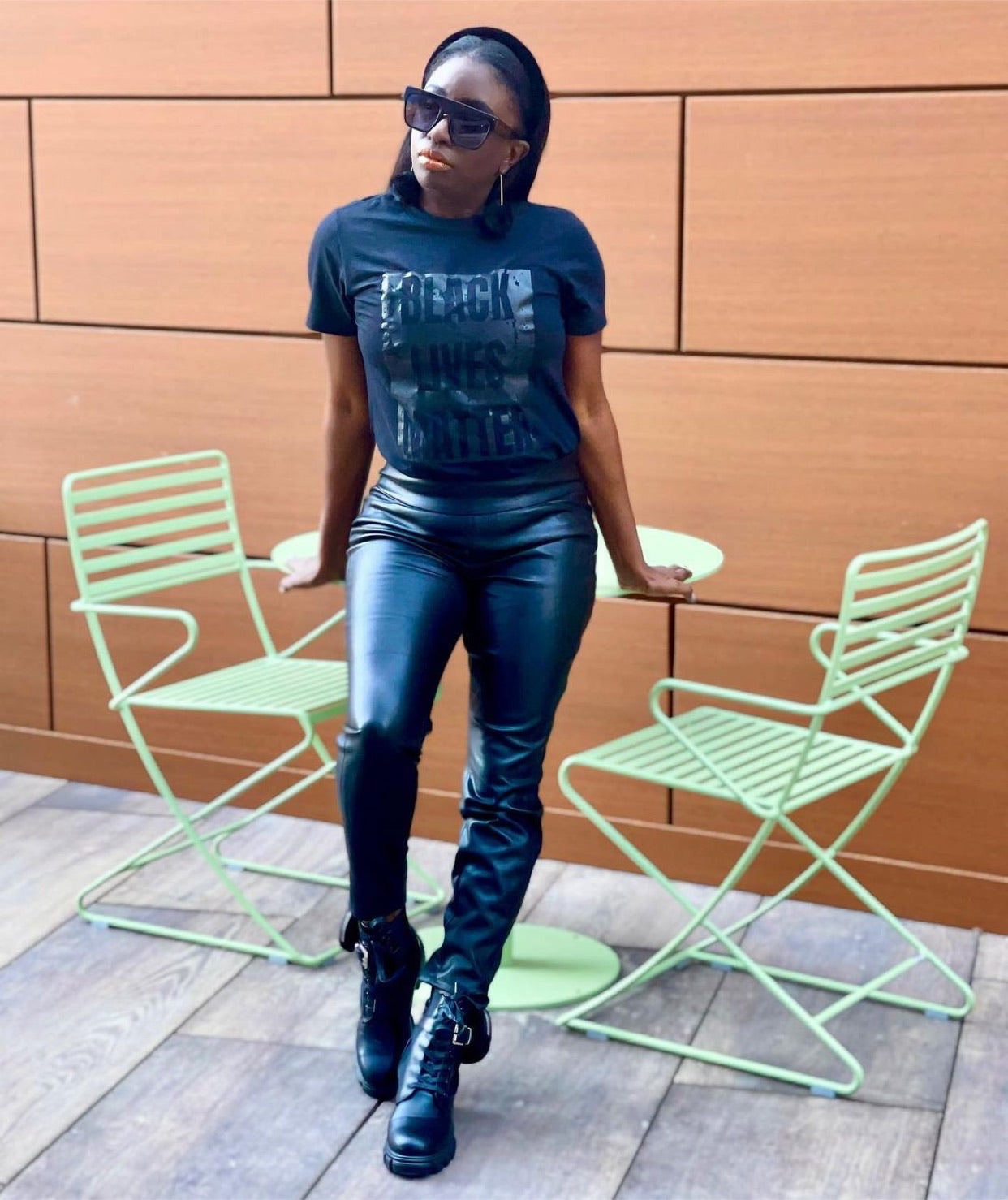 BLM - Black Lives Matter Shirt | Black on Black Distress Edition - 550strong