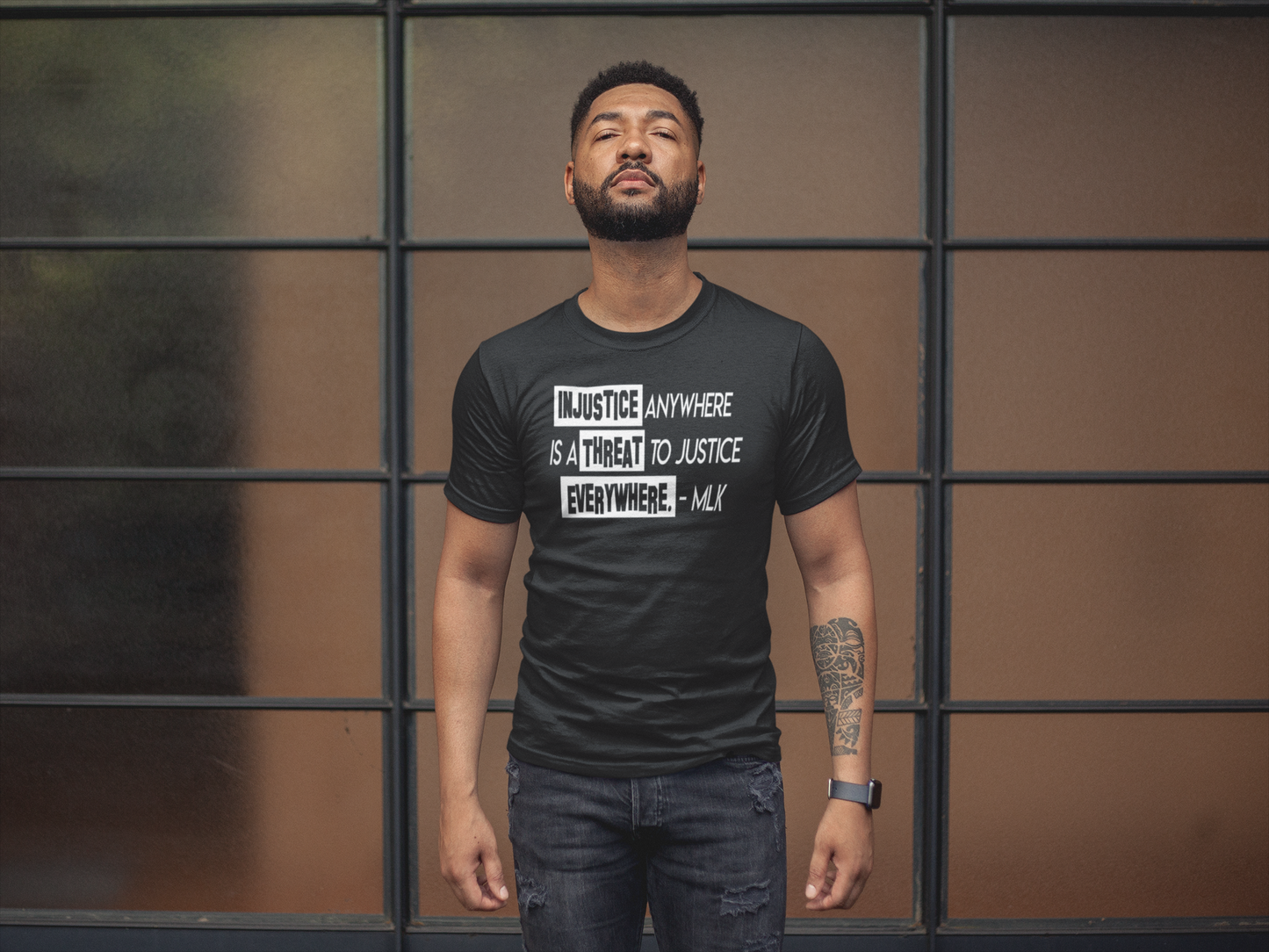 BH - MLK - Injustice. Black History Shirt - 550strong