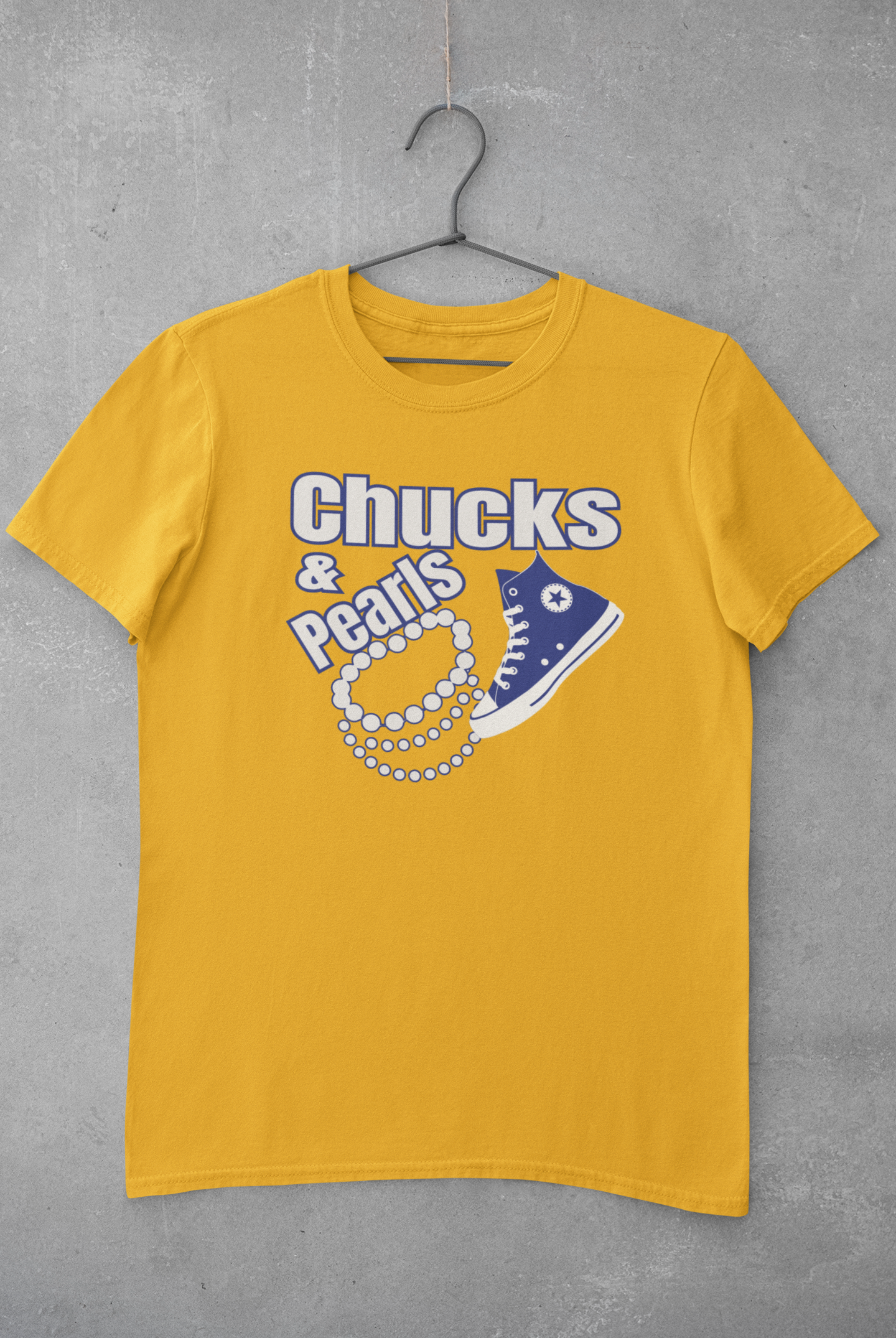 Chucks and Pearls Kamala Harris Shirt - Gold Edition - 550strong