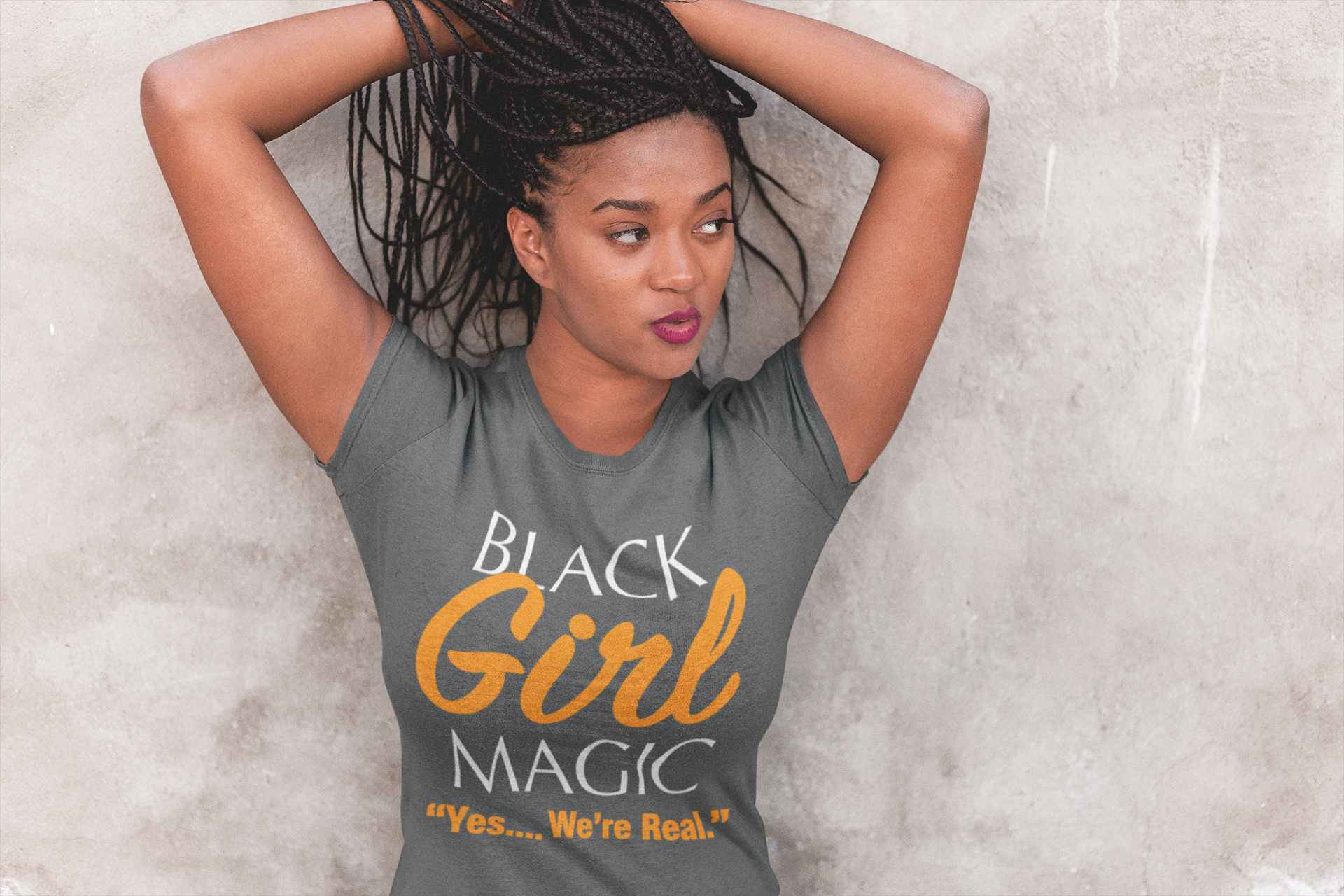 BLM - Black Girl Magic Shirt - Gray - 550strong