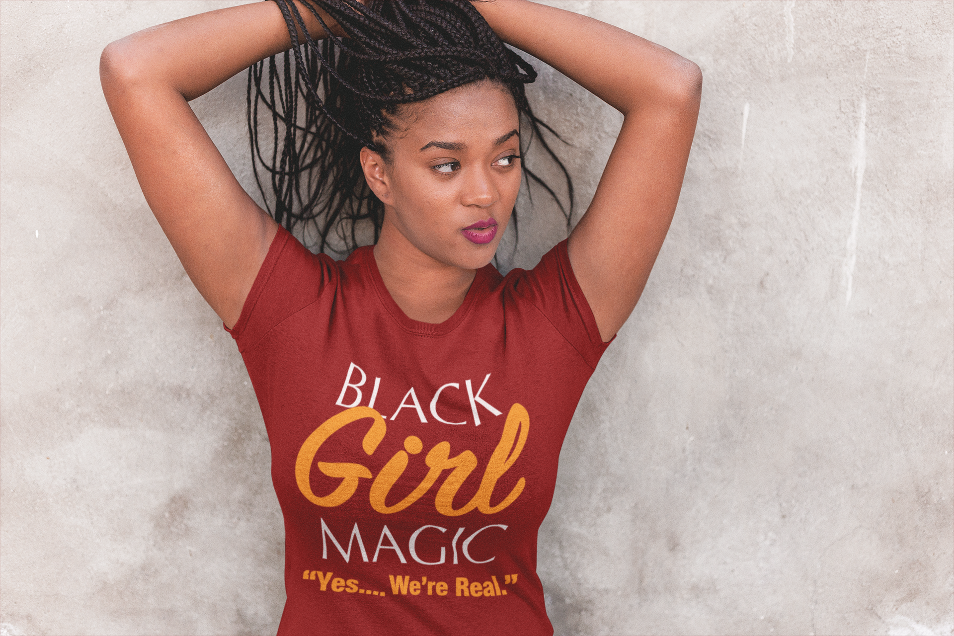 BLM - Black Girl Magic Shirt -Crimson - 550strong
