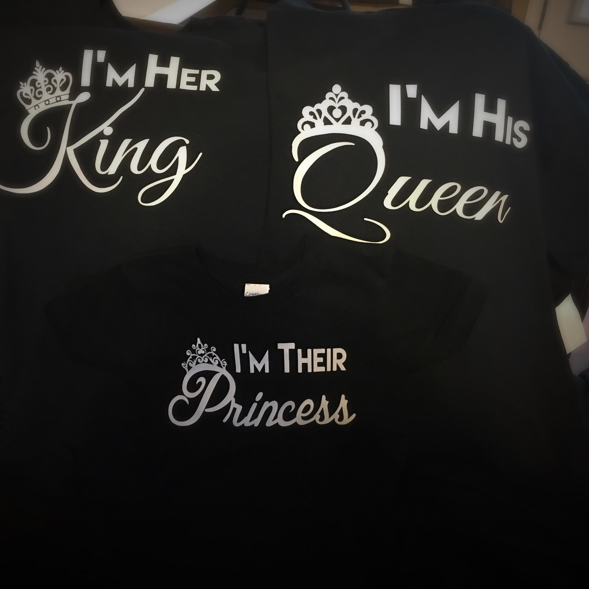 Family - King,Queen,Princess or Prince T-Shirt - White Graphics - 550strong