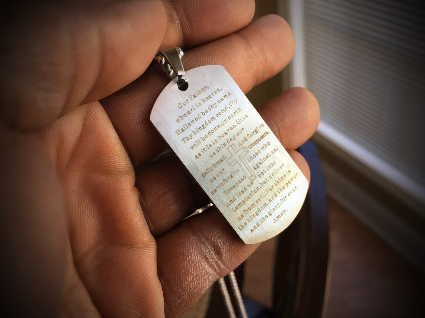 Pendant - Our Fathers Prayers Dog Tag - 550strong