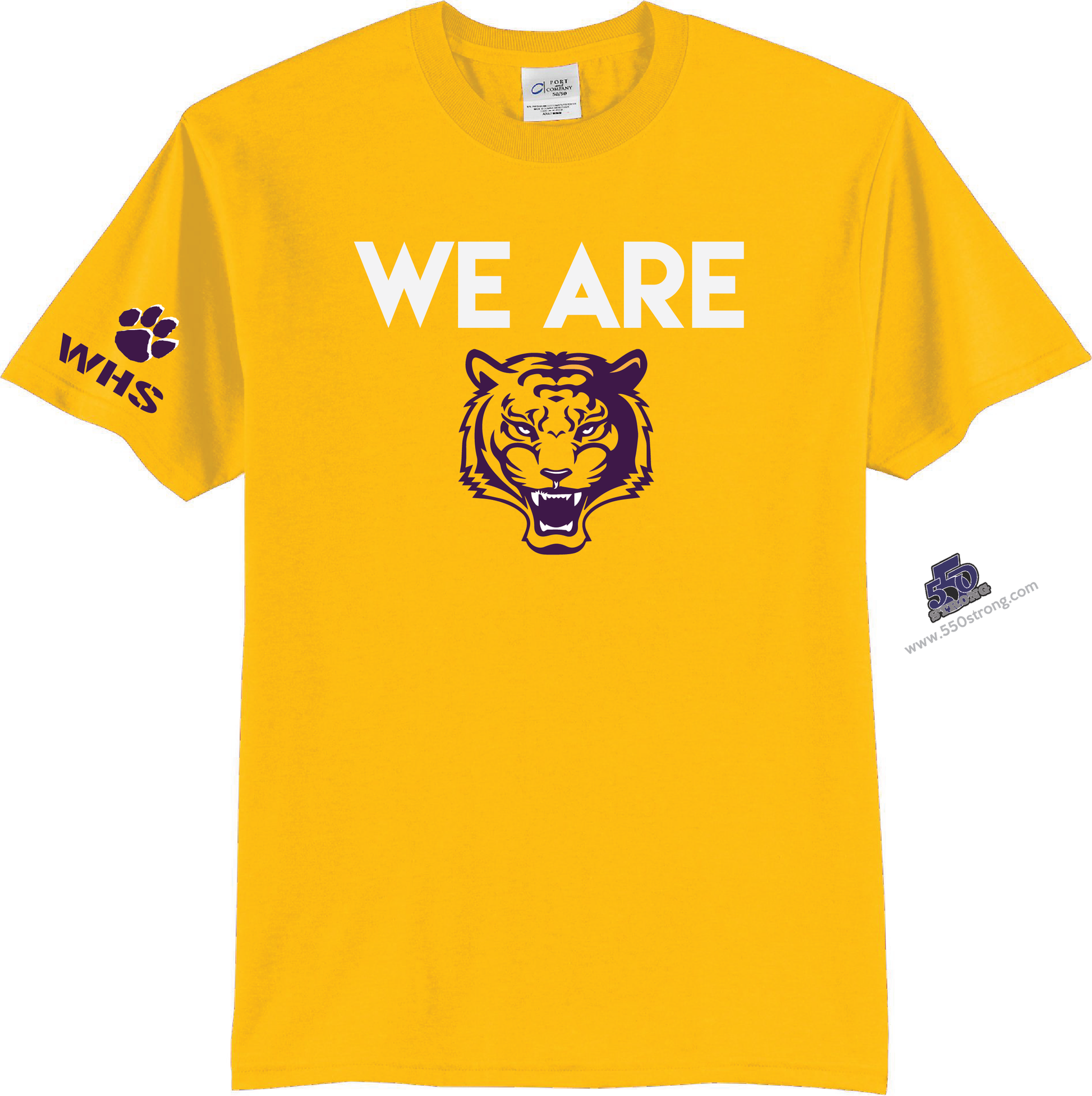 HS - We Are Wilson (Tigers) High School T-Shirt - Gold - 550strong