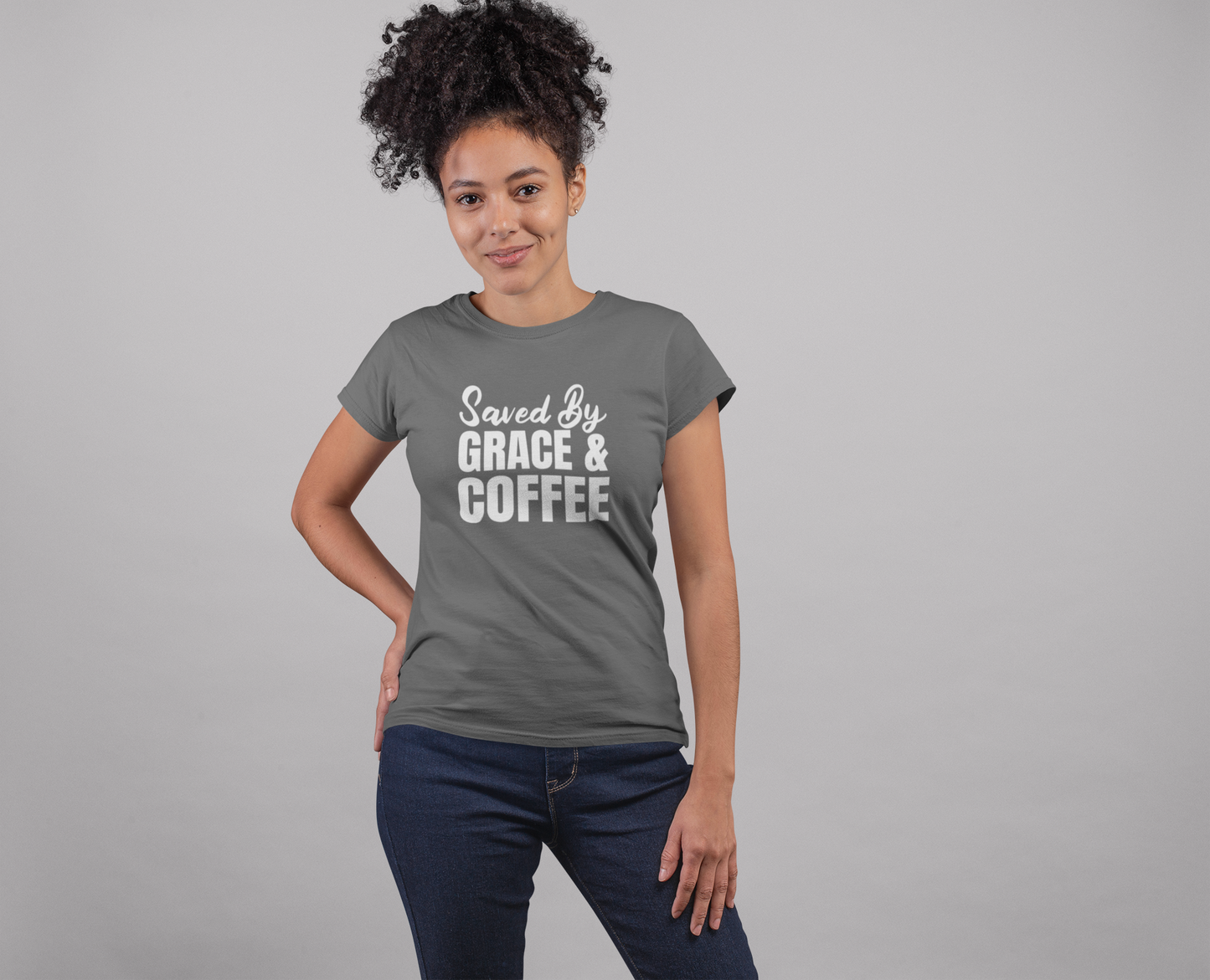 Saved By Grace and Coffee T-Shirt