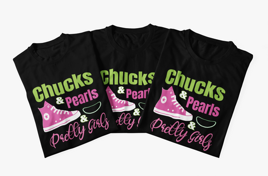 Chucks and Pearls and Pretty Girls Kamala Harris aka MVP Shirt - V2
