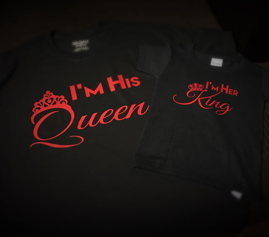 Family - King,Queen,Princess or Prince T-Shirt - Red Graphics - 550strong