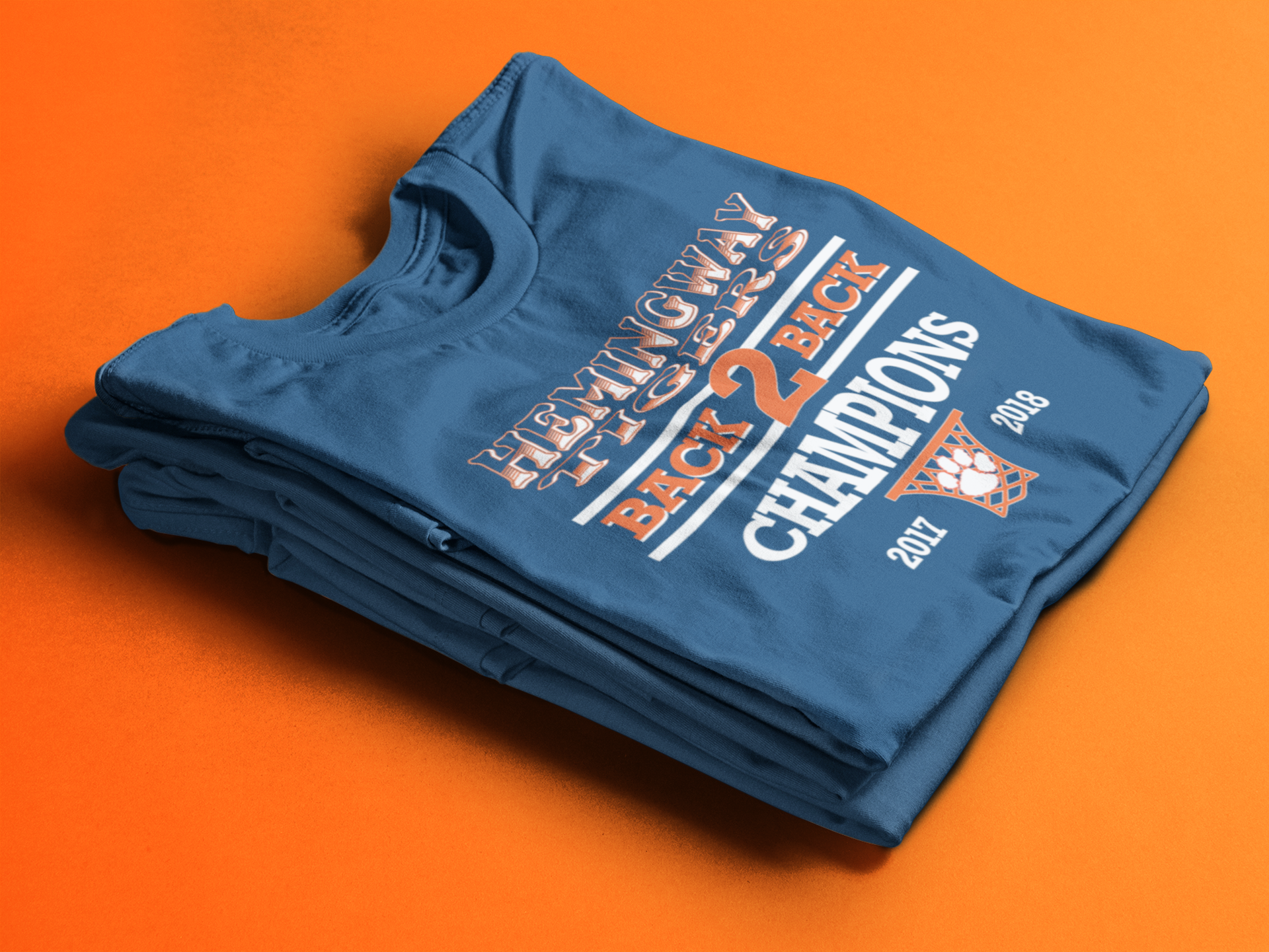 HS - Back to Back Hemingway High School T-Shirt - 550strong