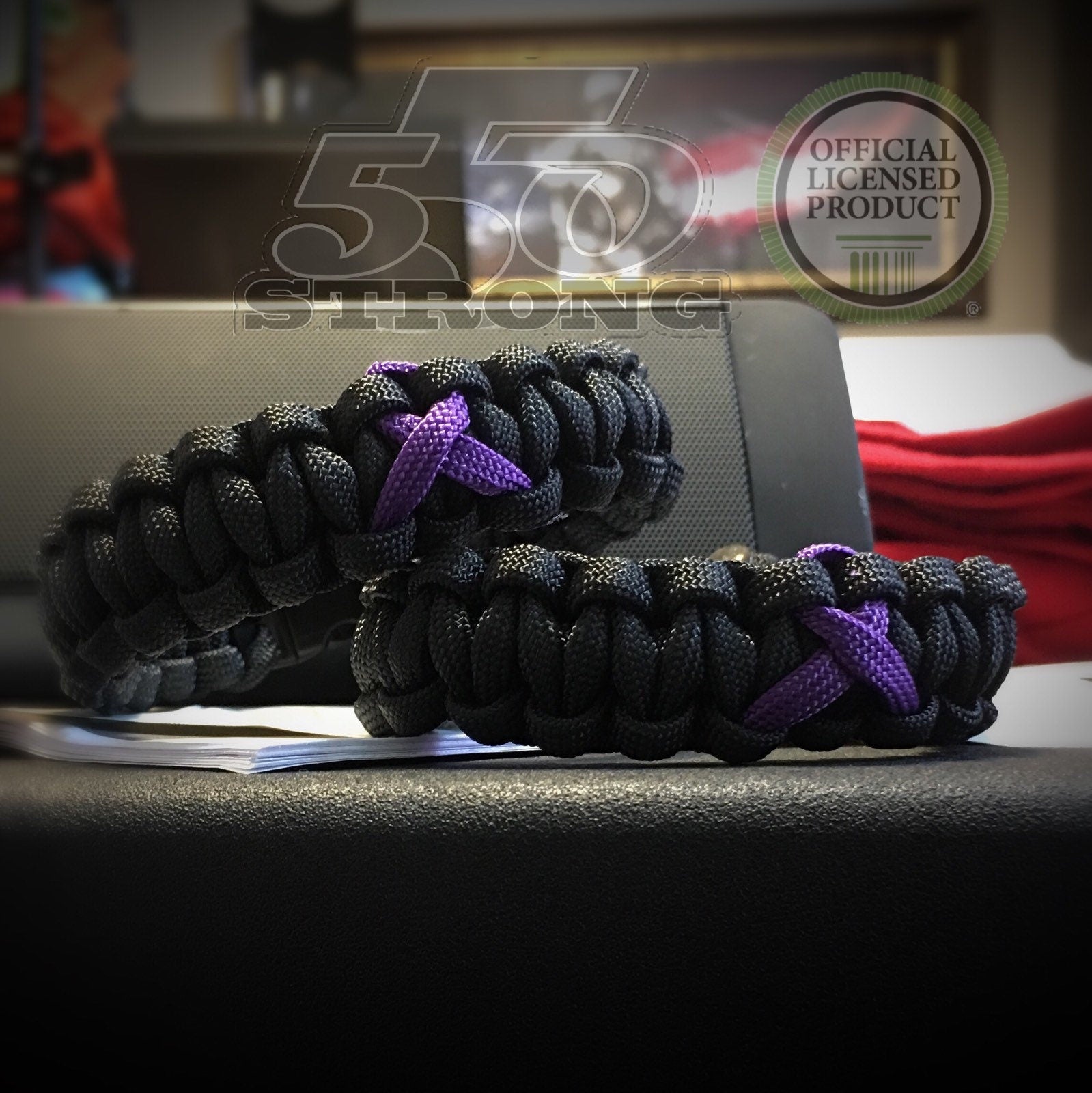 Lupus | Domestic Violence Awareness Ribbon Paracord Bracelet - 550strong