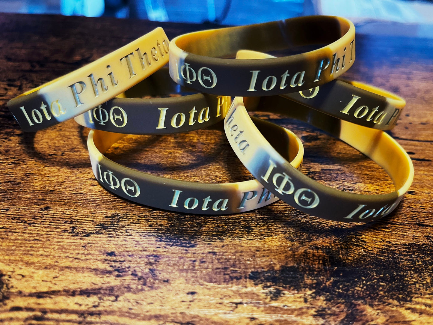 IOTA Phi Theta Bracelet Wristband / IOTA Phi Theta Soft PVC Bracelet - 550strong