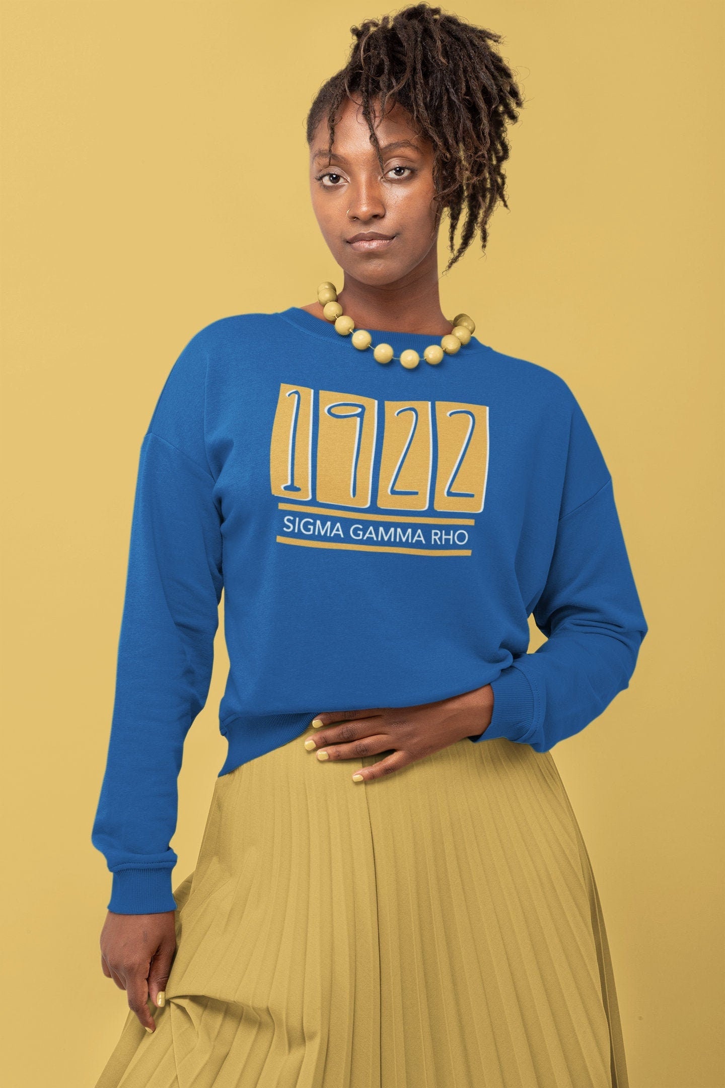 Sigma Gamma Rho Block Sweatshirt | Sweater - 1922 - 550strong