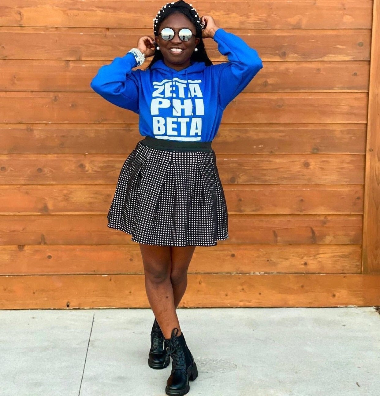 Zeta Phi Beta Hoodie - Retro Hip-Hop DMC - 550strong