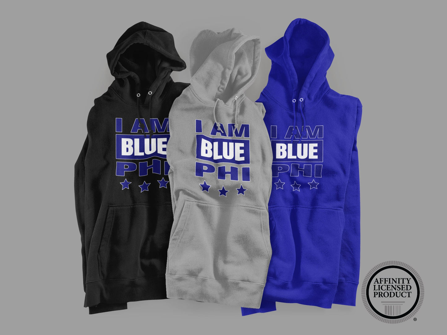 Greek - Phi Beta Sigma Greek I AM Blue Phi Hoodie - 550strong