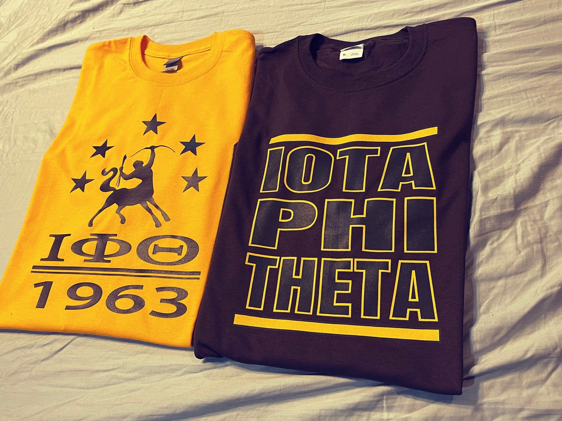 IOTA (Iota Phi Theta) 1963 and Retro Two shirt bundle. - 550strong
