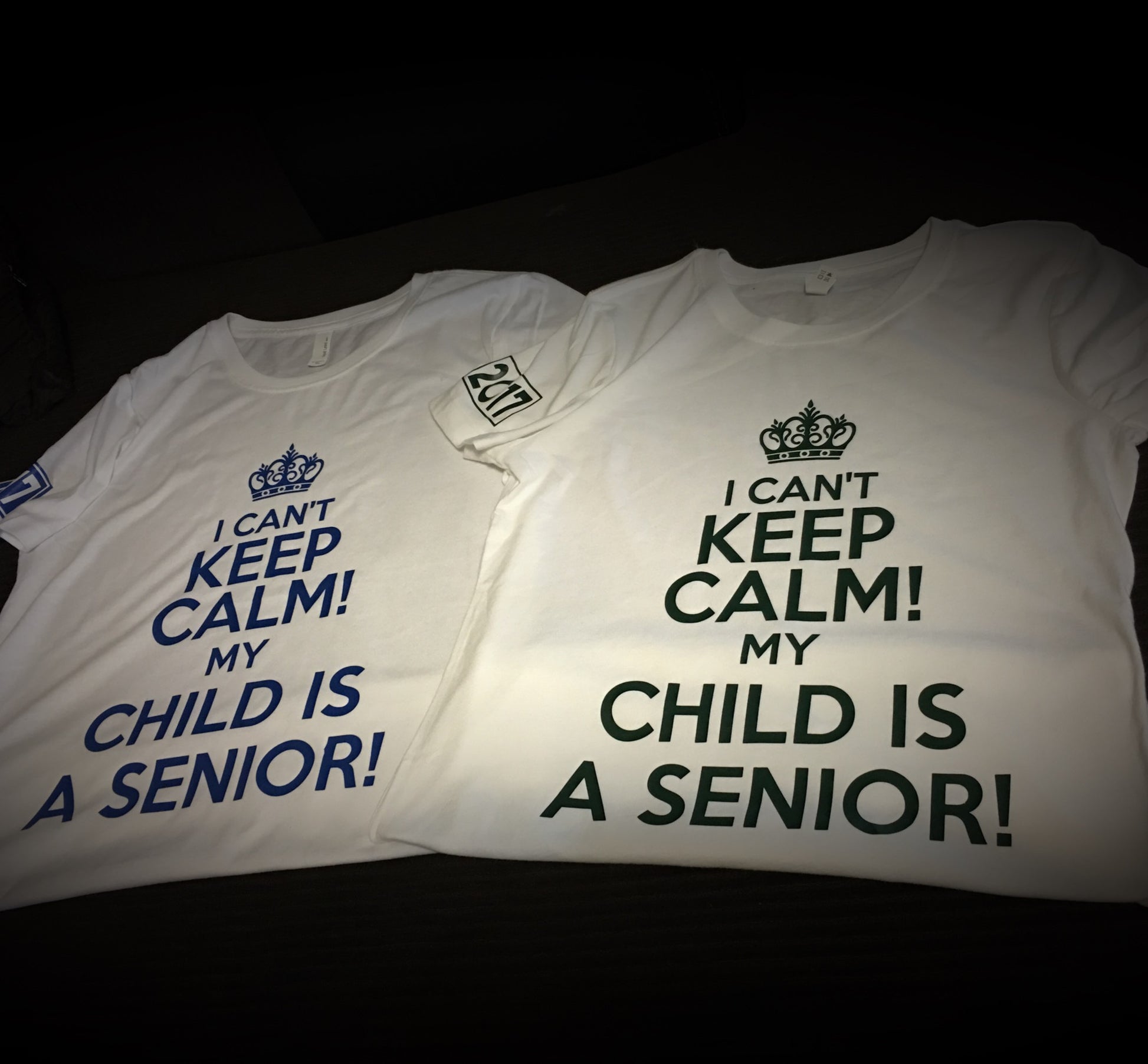 HS - I can't keep calm ... child is a senior T-Shirt - 550strong