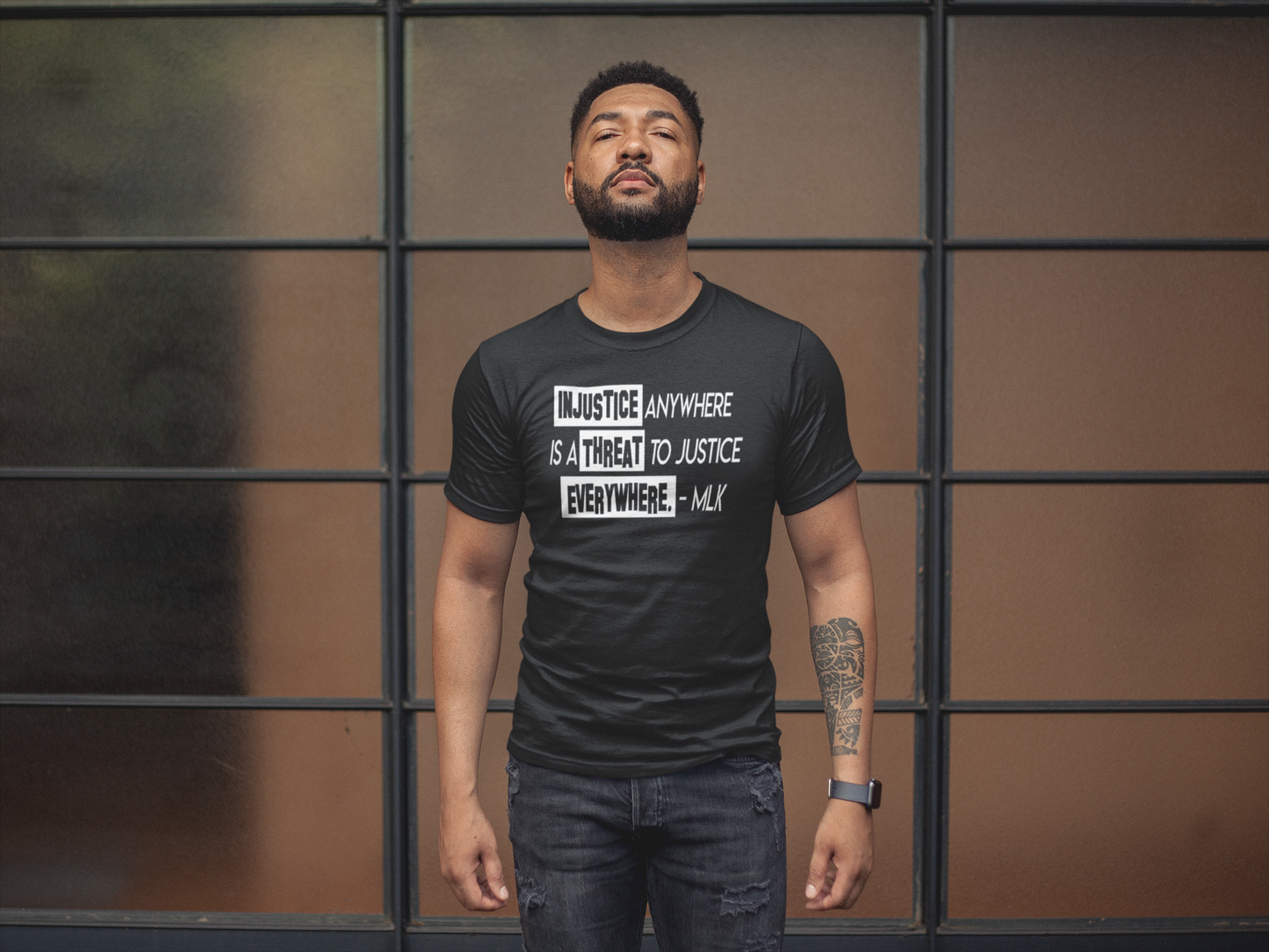 BH - MLK - Injustice. Black History Shirt