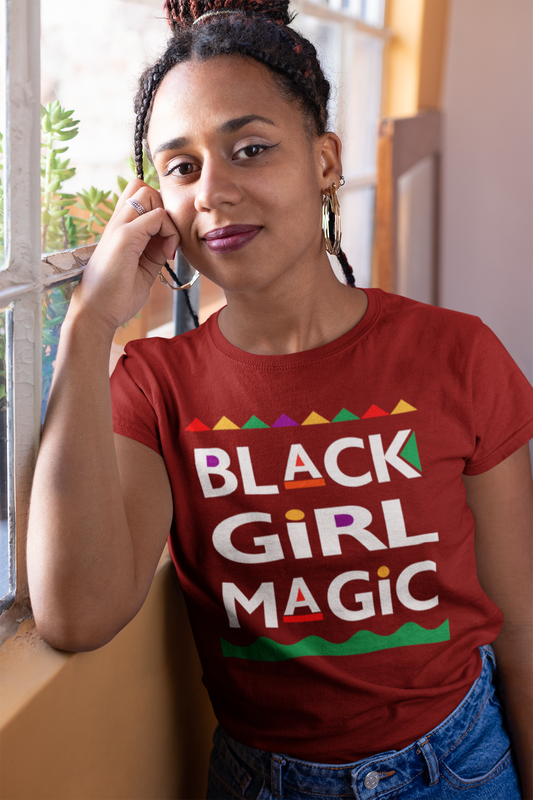 BLM - Black Girl Magic 90's Edition Shirt - Crimson