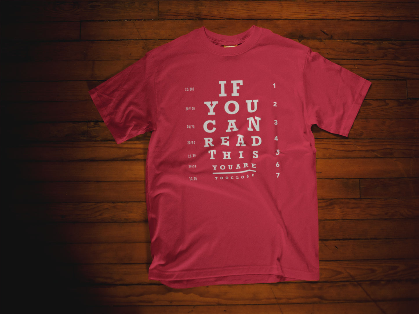 SD - Too Close (If you can read this you're too close) shirt
