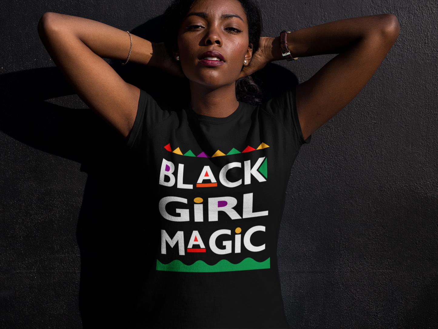 BLM - Black Girl Magic 90's Edition Shirt - Black Short Sleeve