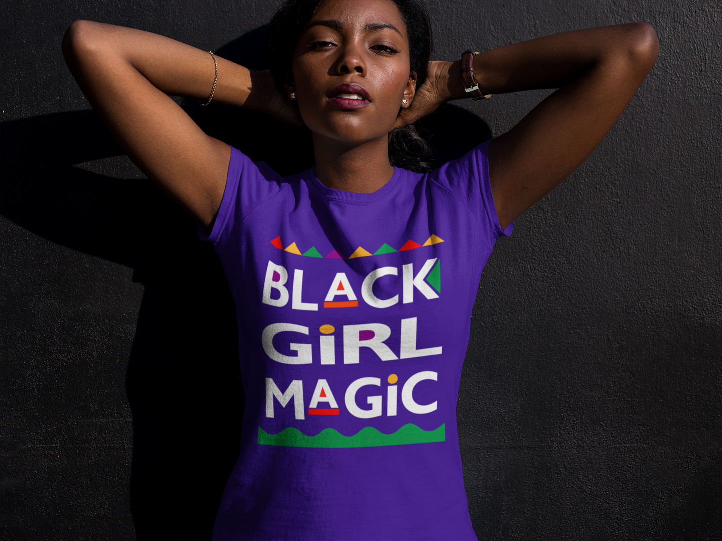 BLM - Black Girl Magic 90's Edition Shirt - Purple