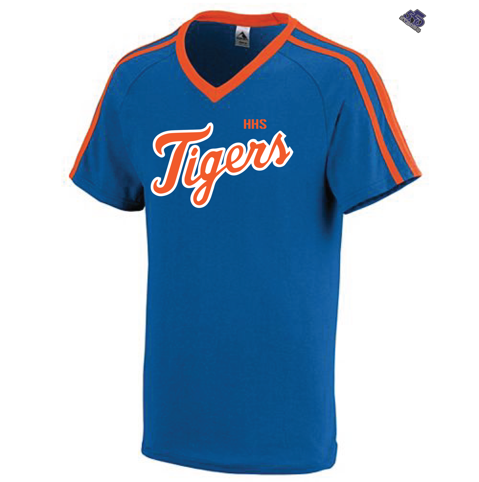 HS - Hemingway Tigers High School V-Neck Stripe Jersey - 550strong
